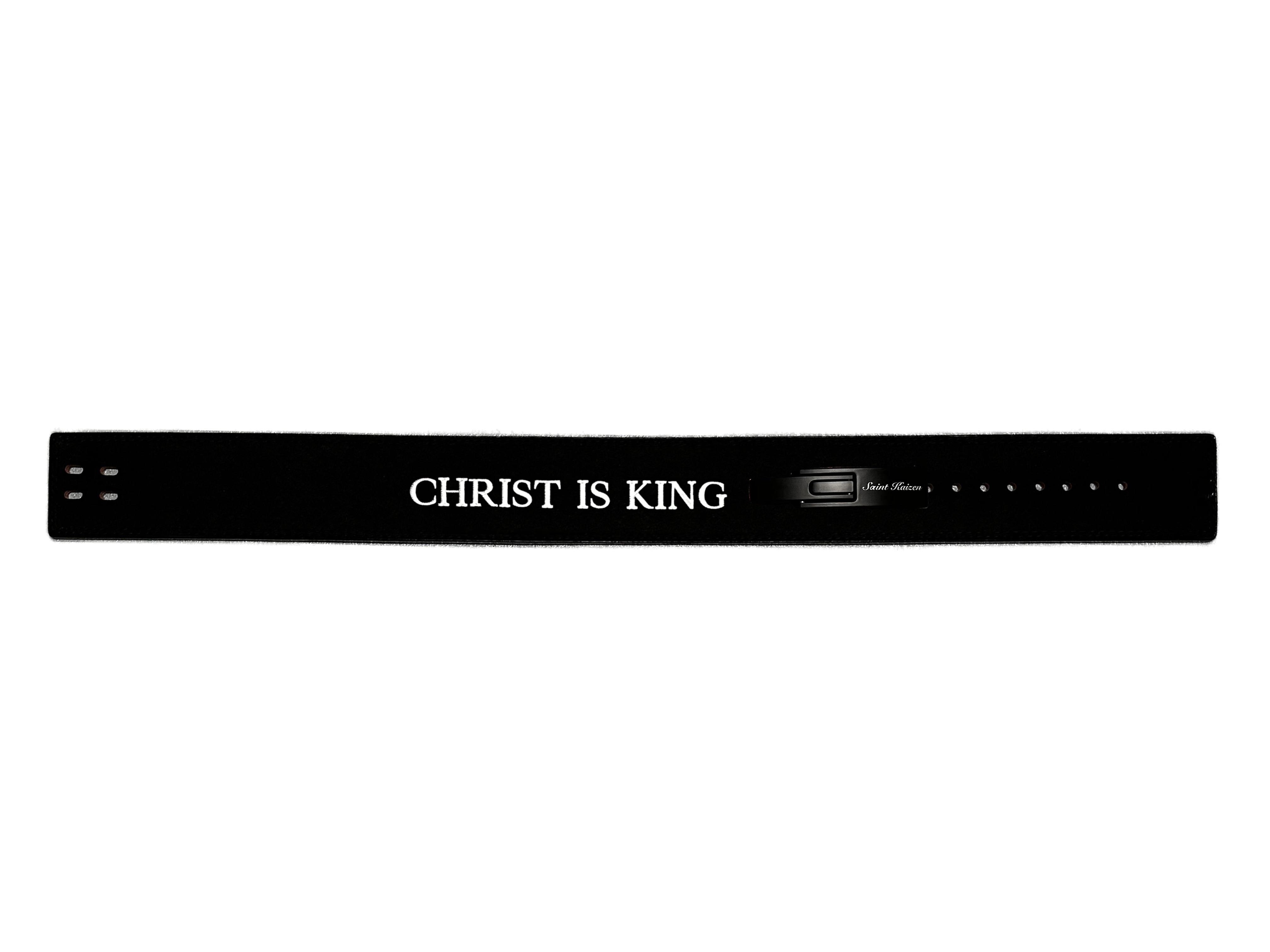 Christ is King Lever Belt - Black