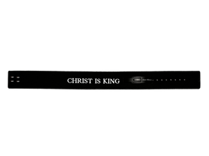 Christ is King Lever Belt - Black