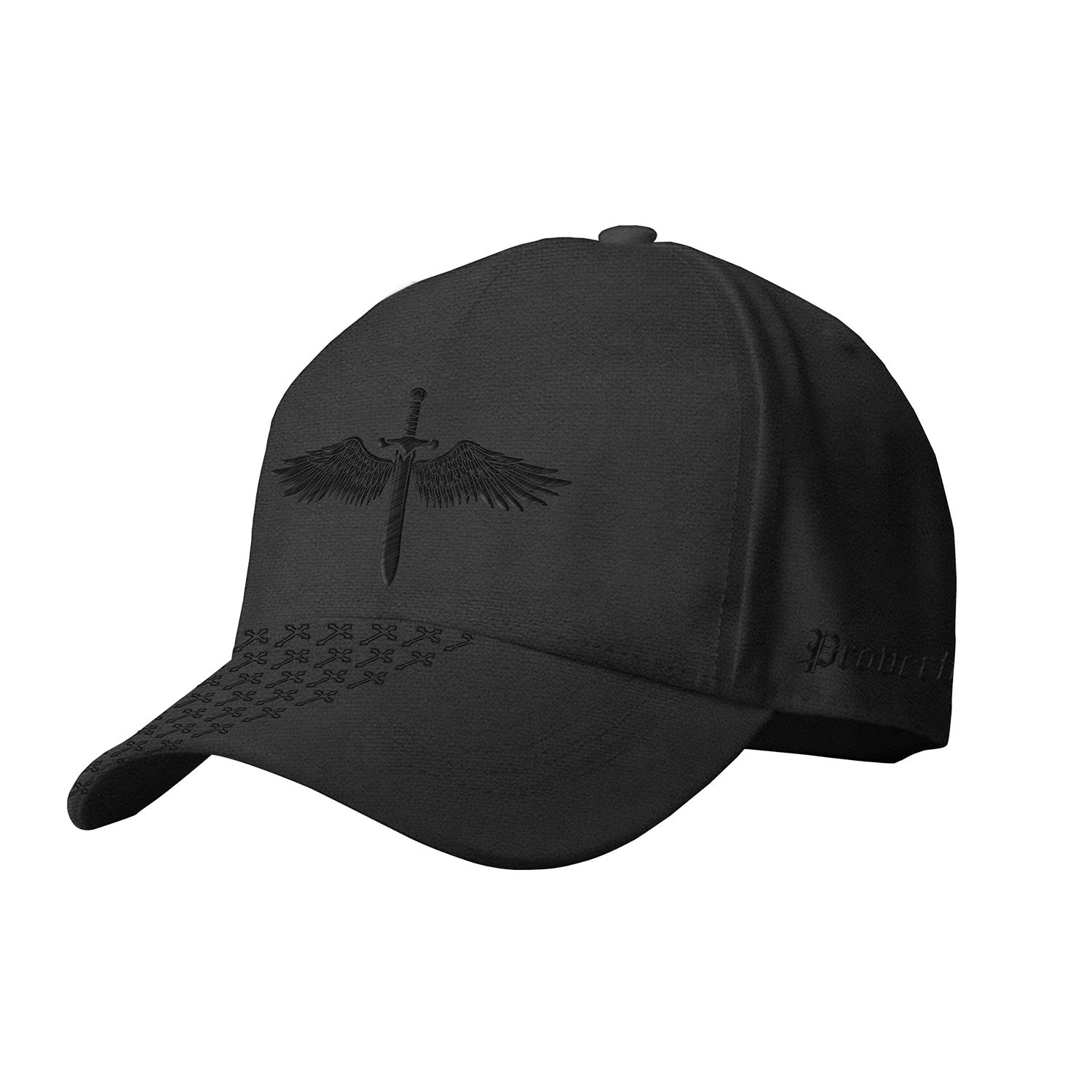 Saint Kaizen premium Christian gym wear Angel Wings Cap. Features bold spiritual Artwork, A comfortable cap designed for both the gym and casual wear.