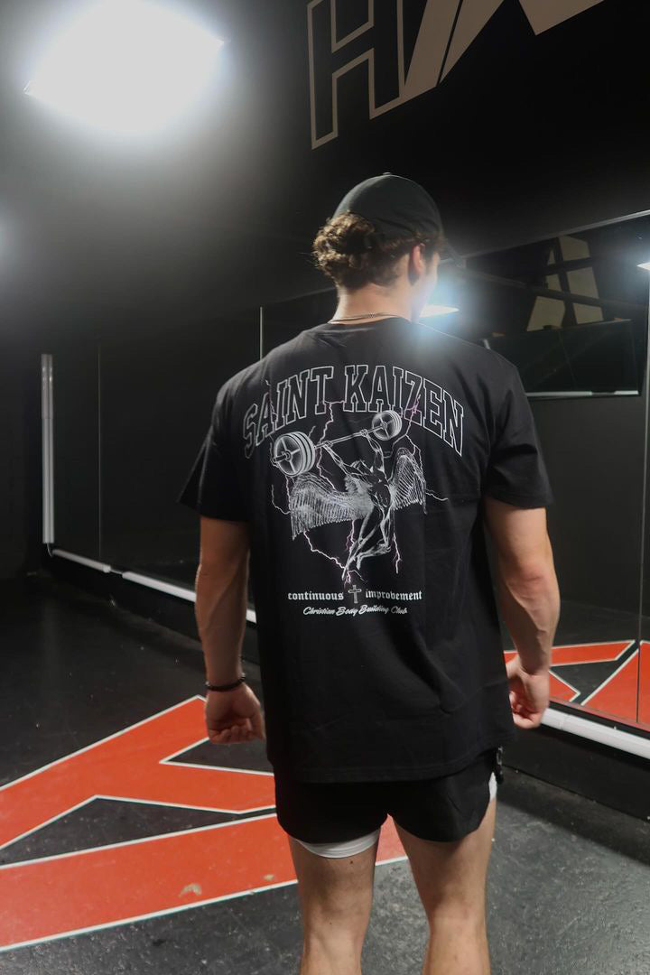 Angelic Barbell T-Shirt - Black