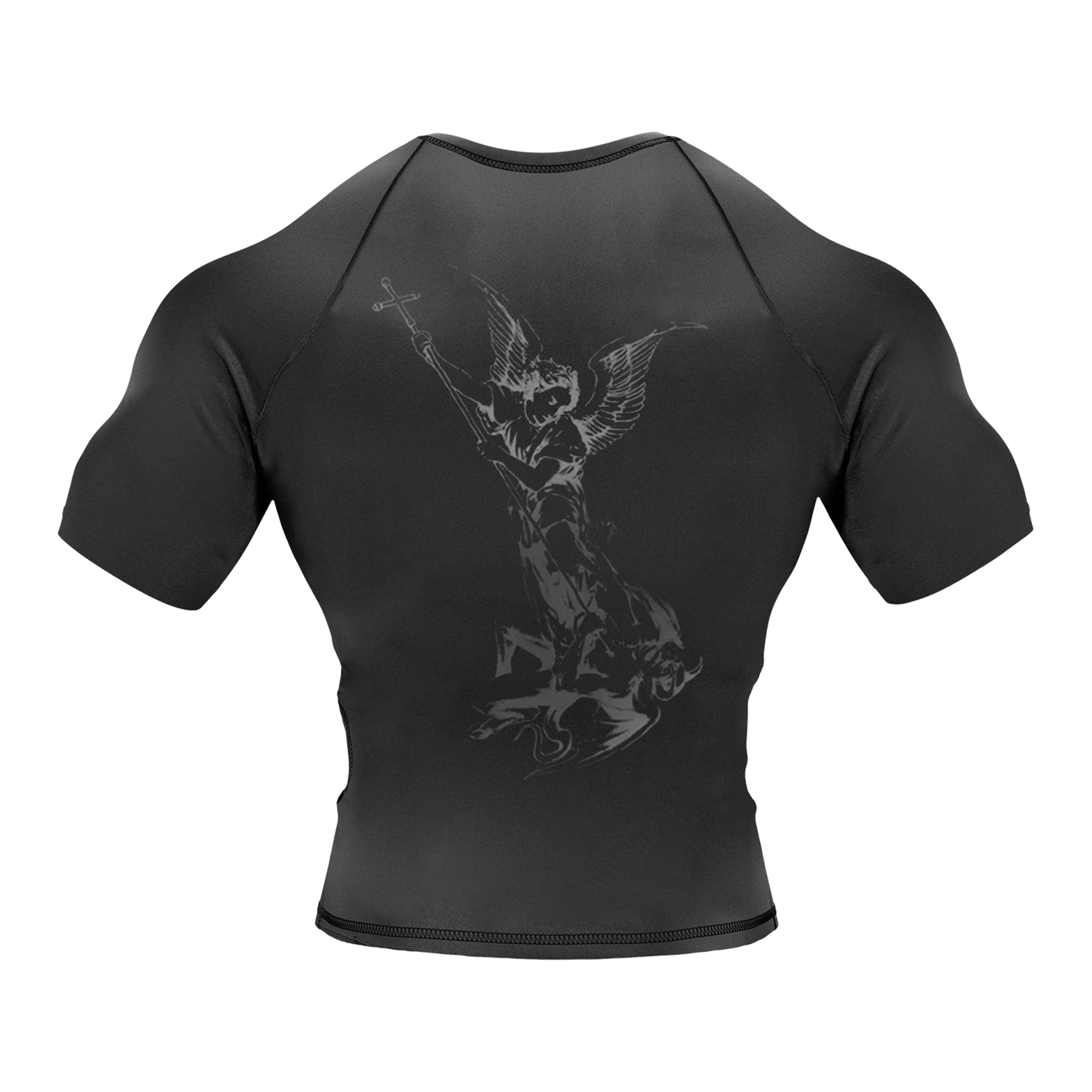 Archangel Michael Compression Tee - Black