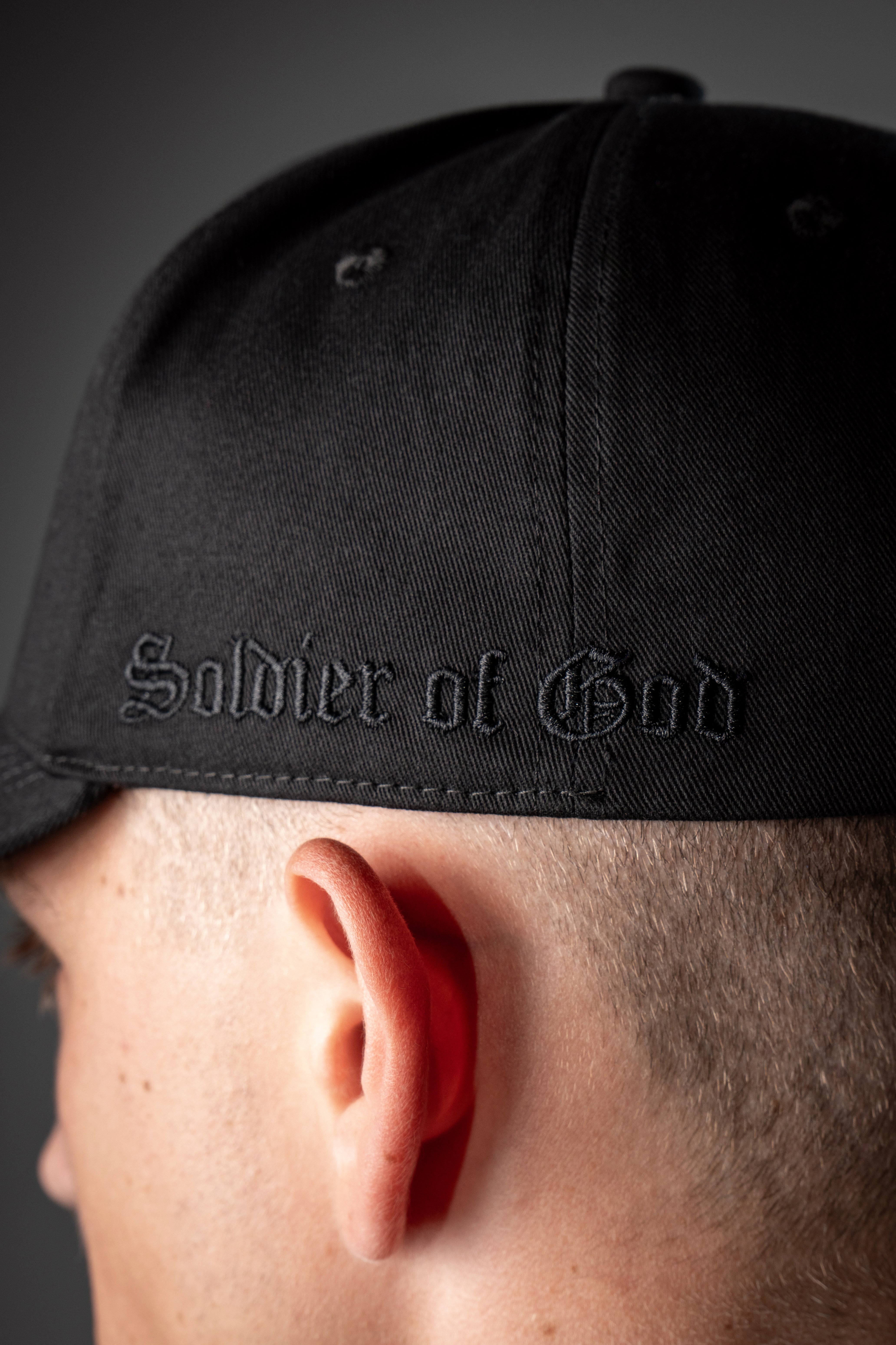Saint Kaizen premium Christian gym wear Archangel Michael Cap - Black. Features bold spiritual Artwork, A comfortable cap designed for both the gym and casual wear.