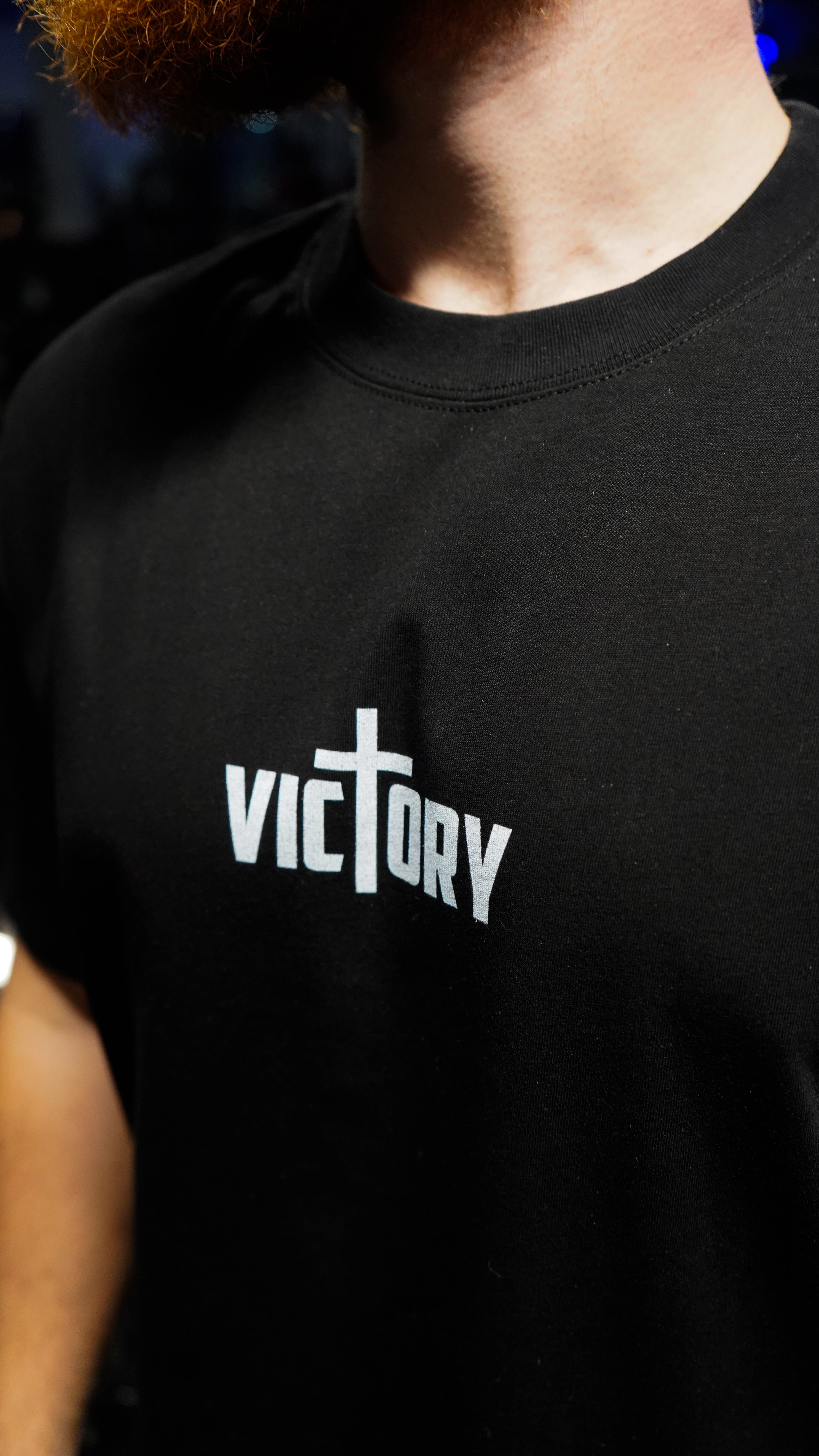 Saint Kaizen Christian gym wear shirt. Features the bold Believe T-Shirt - Black spiritual design. Oversize fit made from premium 220gr cotton.