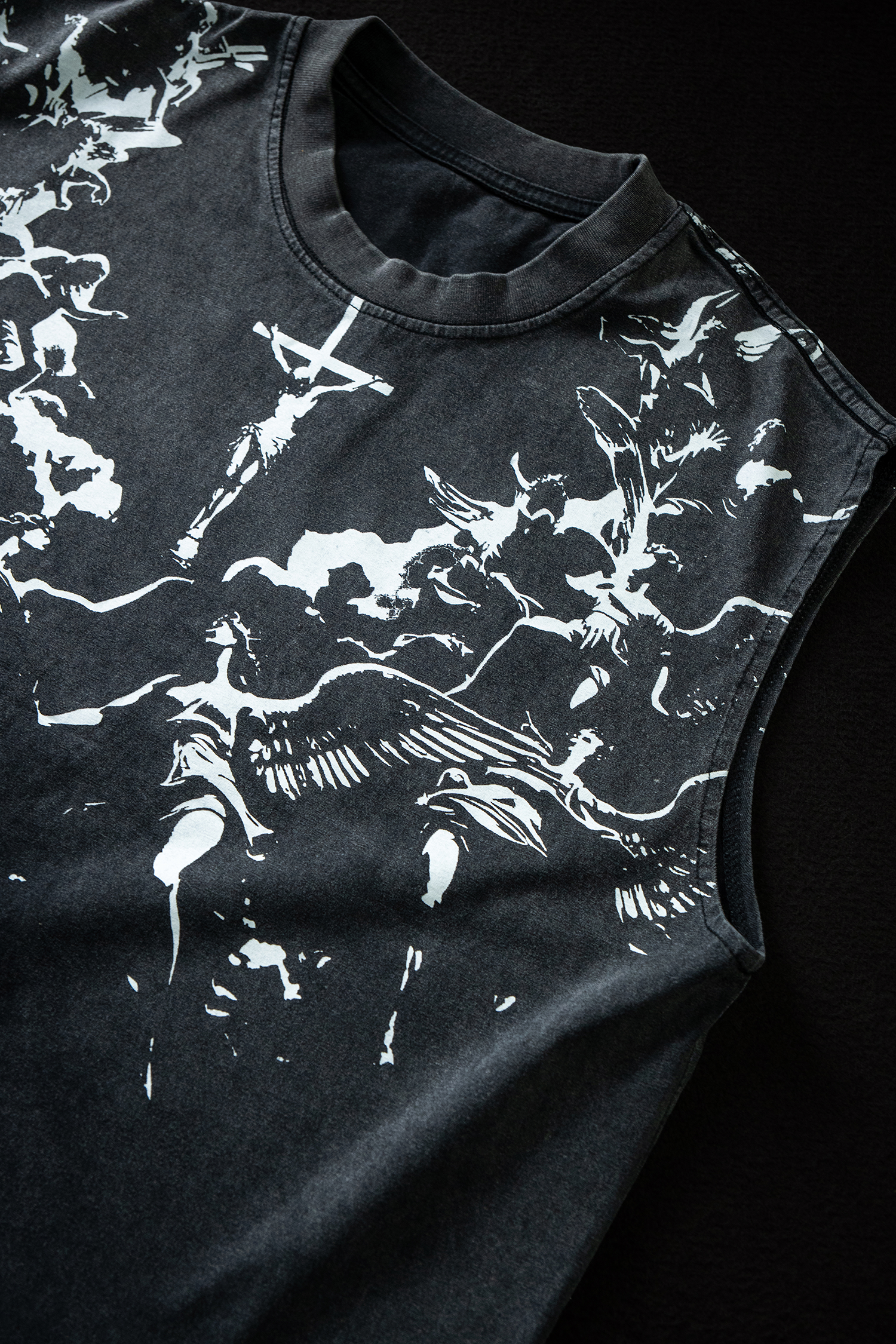 Crucifixion Cut Off Tee