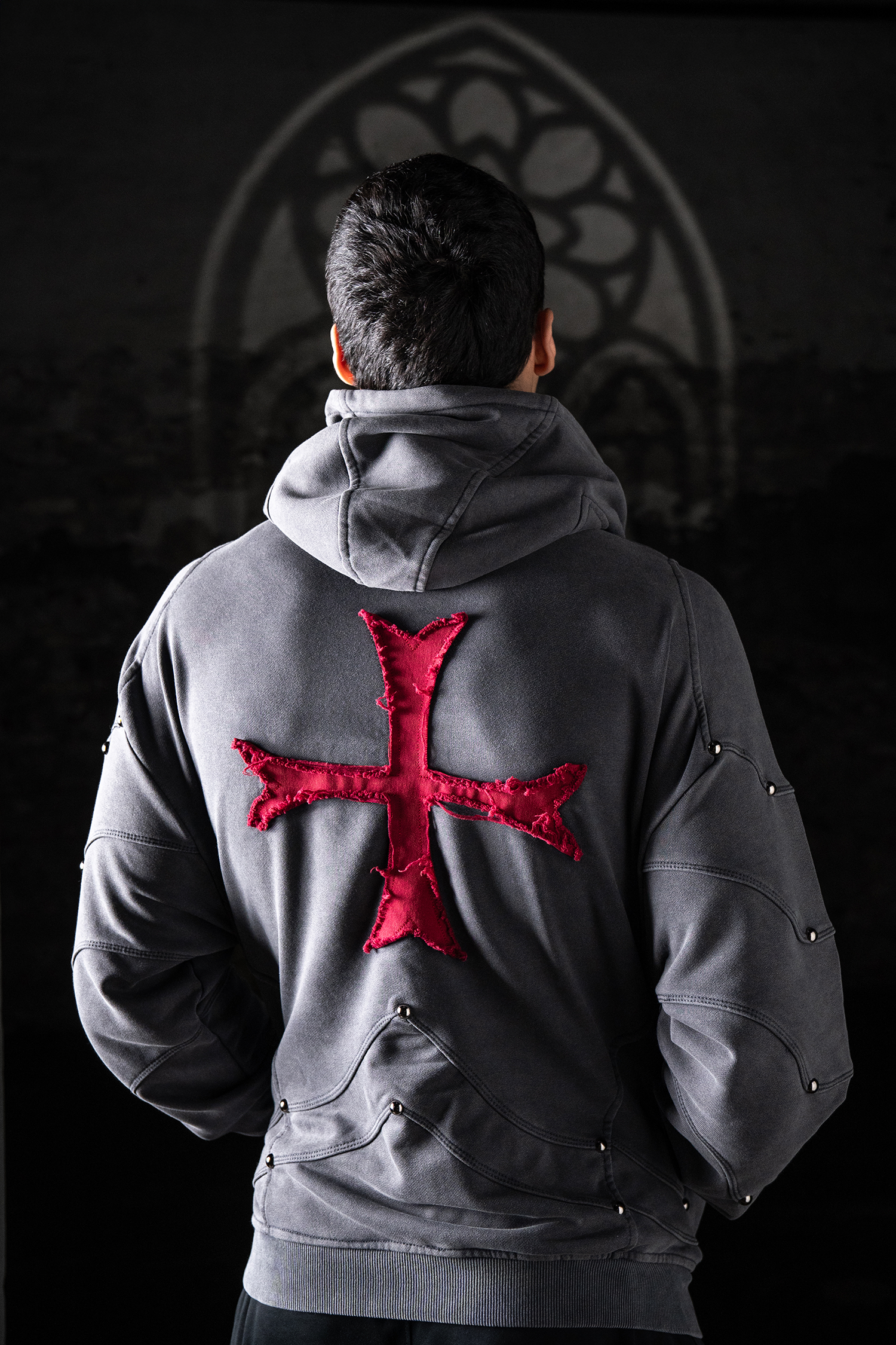 Crusader Armor Hoodie - Gray