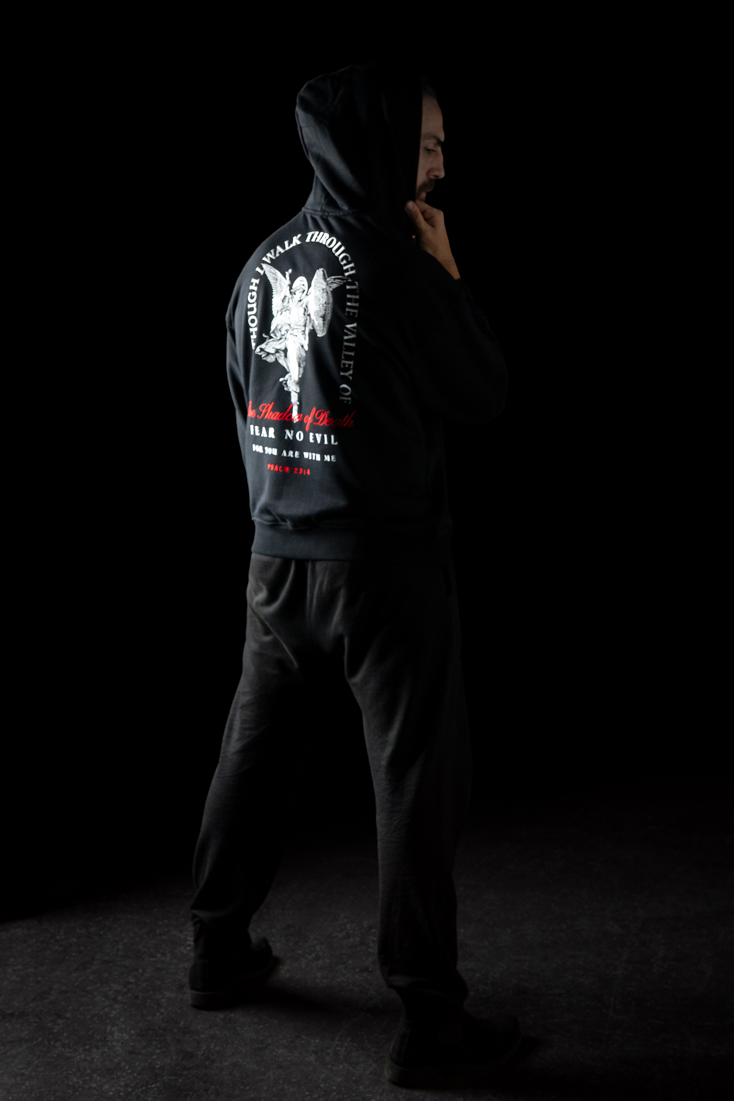 Fear No Evil Embroidery Hoodie