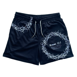 Crown of Thorns Shorts - Black