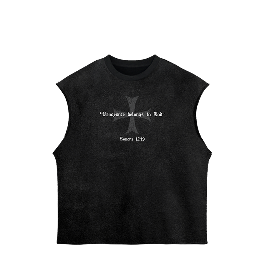 Vengeance Belongs to God Cut Off Tee
