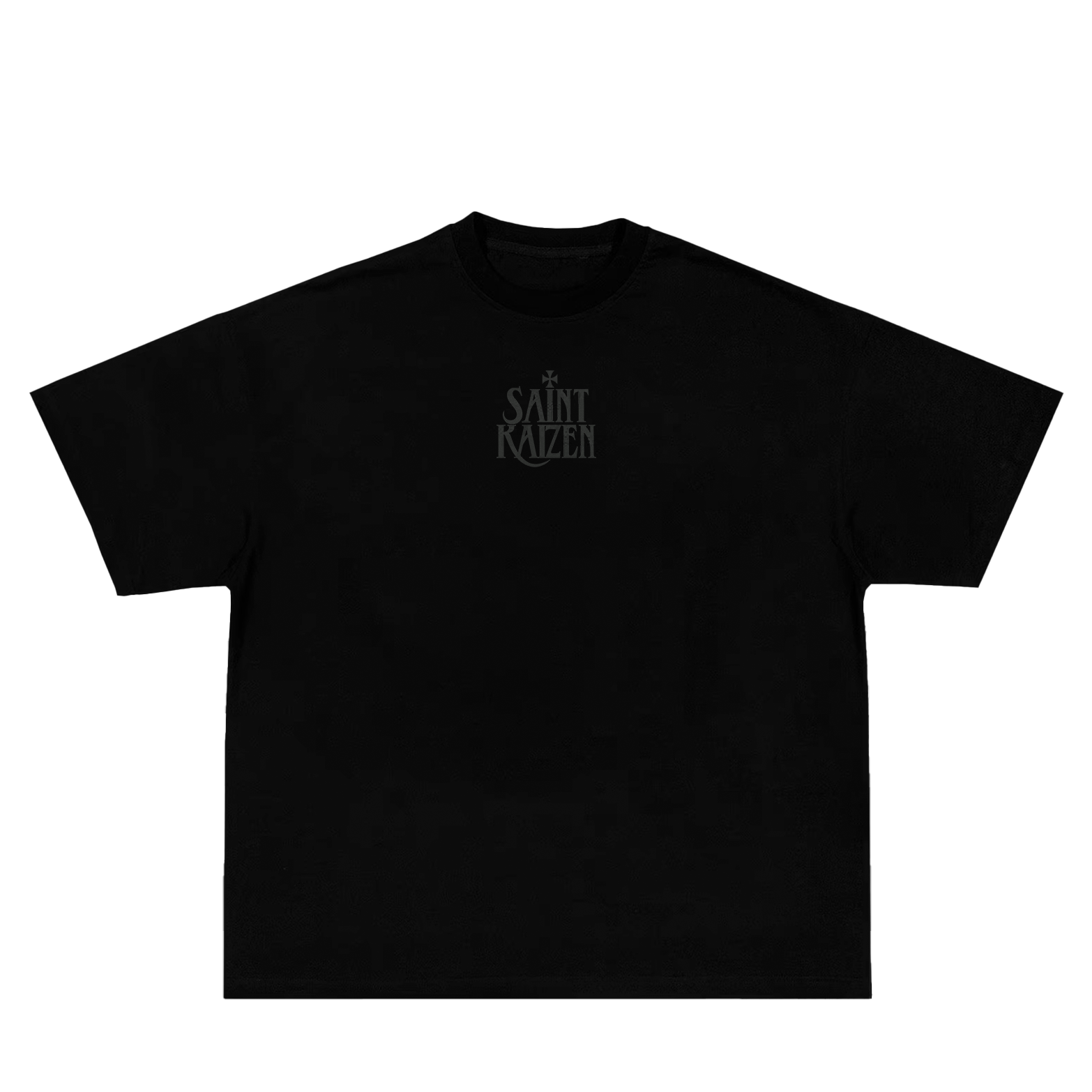 Saint Kaizen Christian gym wear shirt. Features the bold Crusader T-Shirt spiritual design. Oversize fit made from premium 220gr cotton.