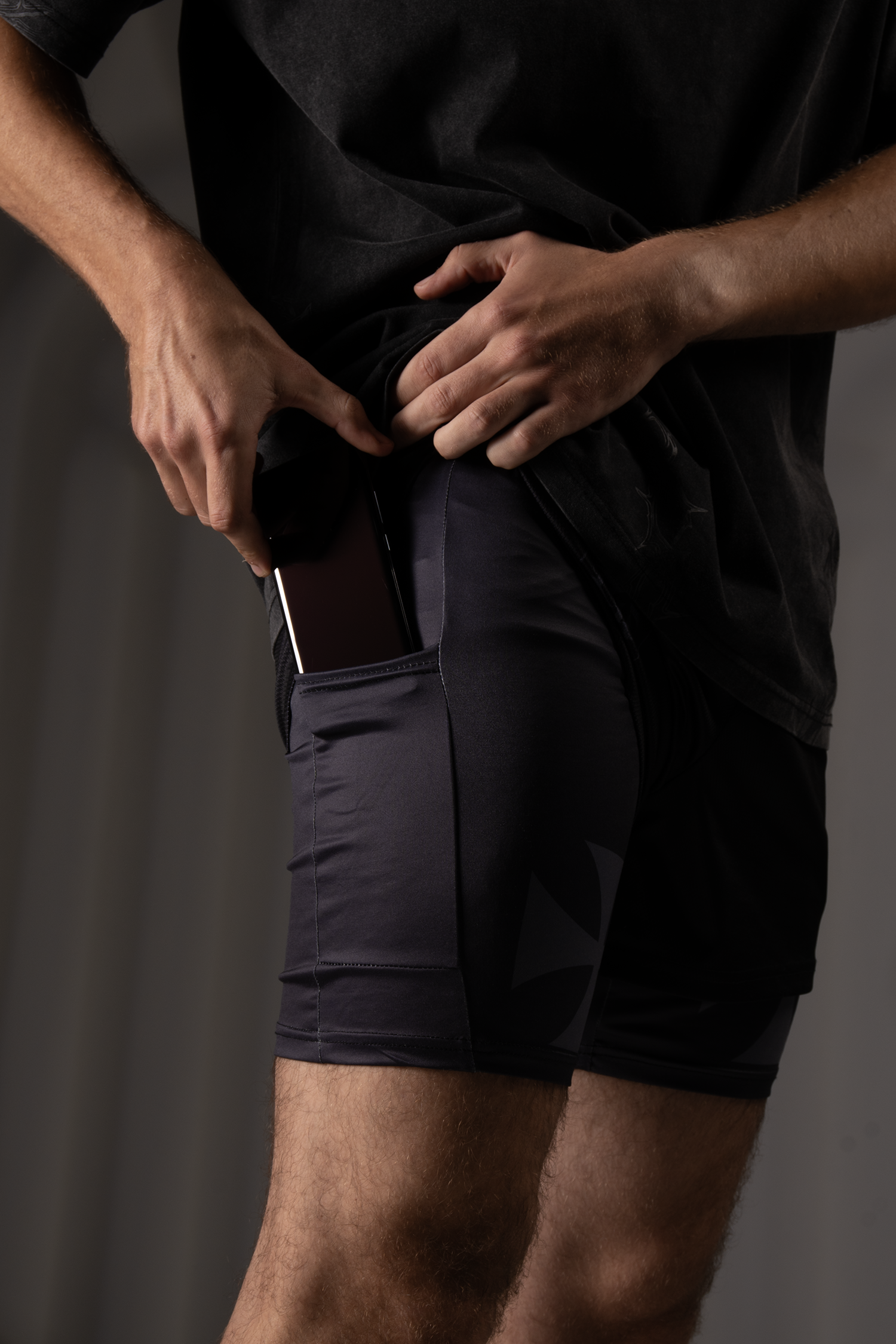 Crusader Cross Performance Shorts - Black