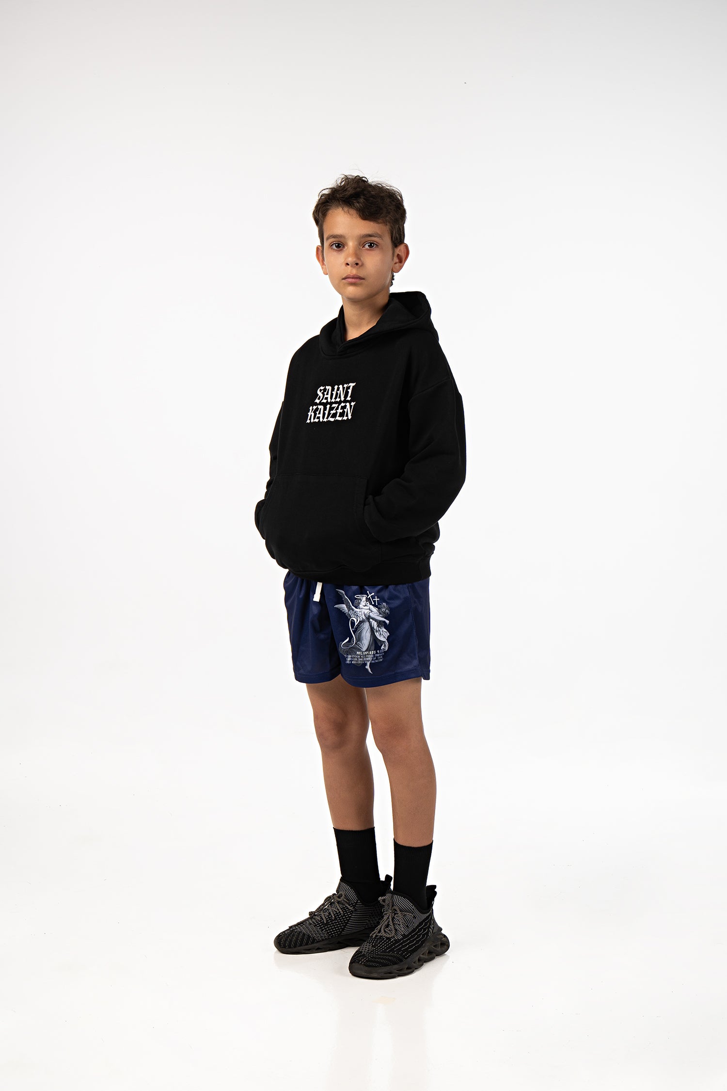 Strength Through Christ Youth Mesh Shorts - Blue