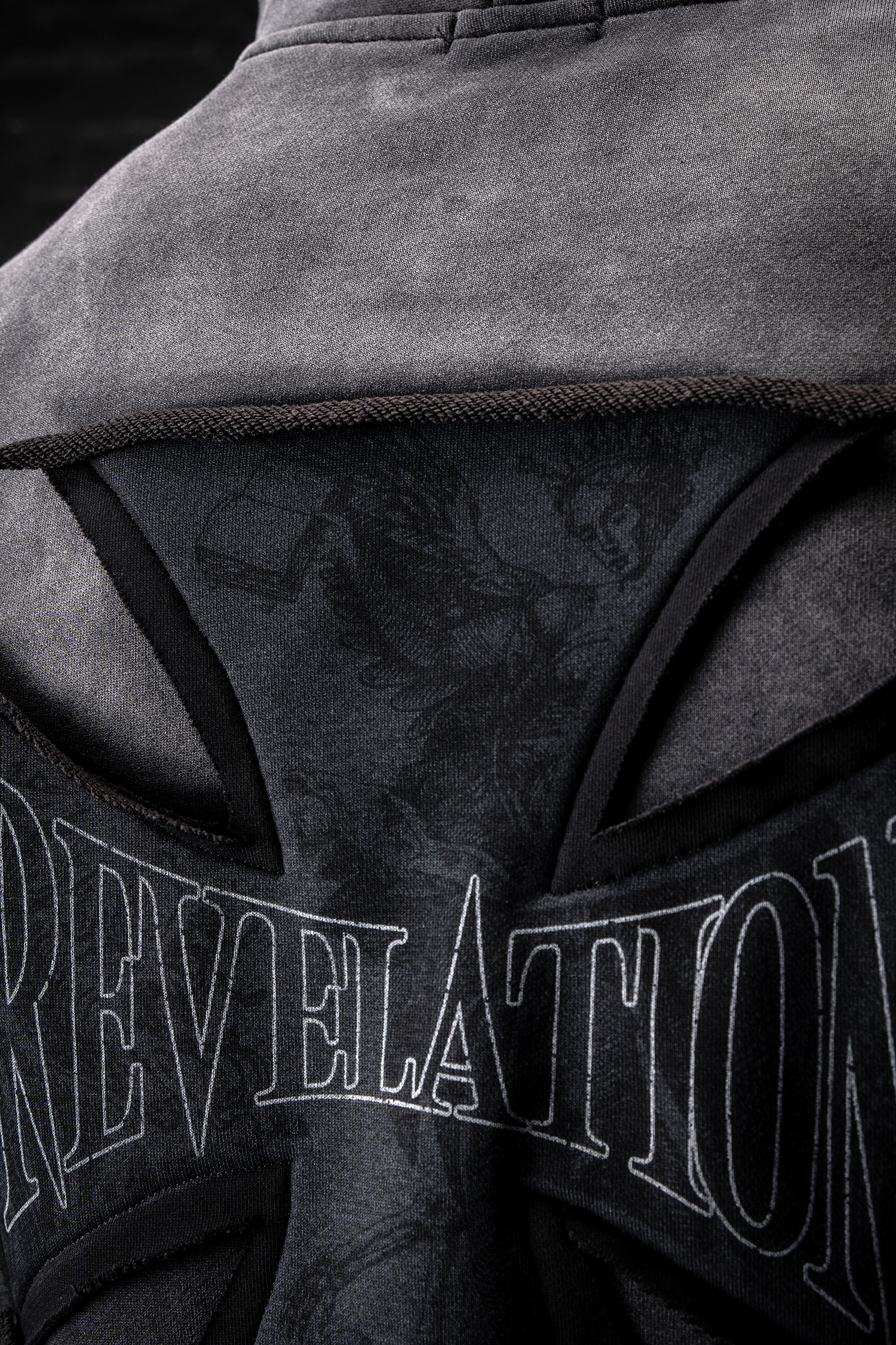 Crusader Cross Hoodie - Acid Wash