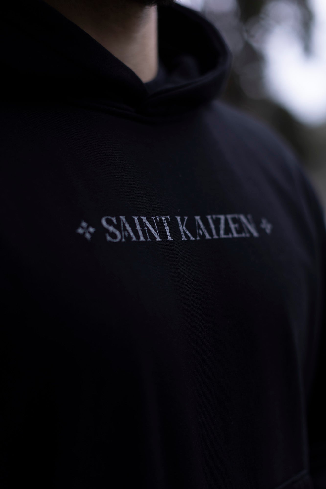 Saint Kaizen Defender Of Faith Hoodie. Heavyweight Christian gym wear hoodie featuring a durable with spiritual artwork.