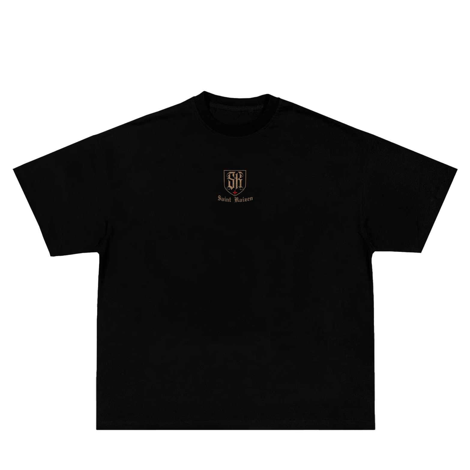 Saint Kaizen Christian gym wear shirt. Features the bold Guardian T-Shirt spiritual design. Oversize fit made from premium 220gr cotton.