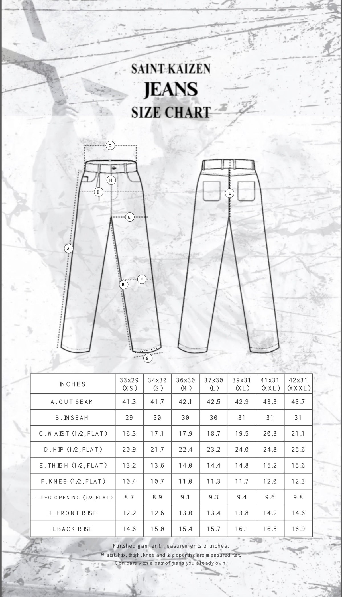 Archangel Michael Embroidery Jeans