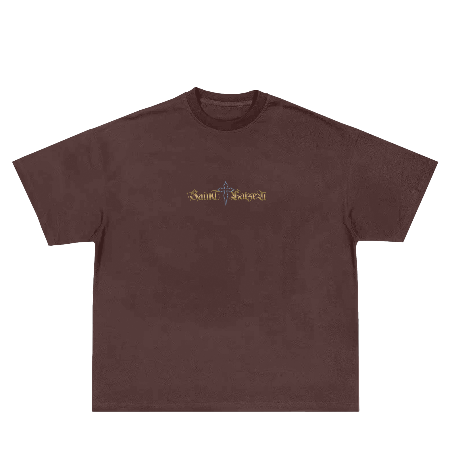 Saint Kaizen Christian gym wear shirt. Features the bold John 1:5 T-Shirt - Acid Wash Brown spiritual design. Oversize fit made from premium 220gr cotton.