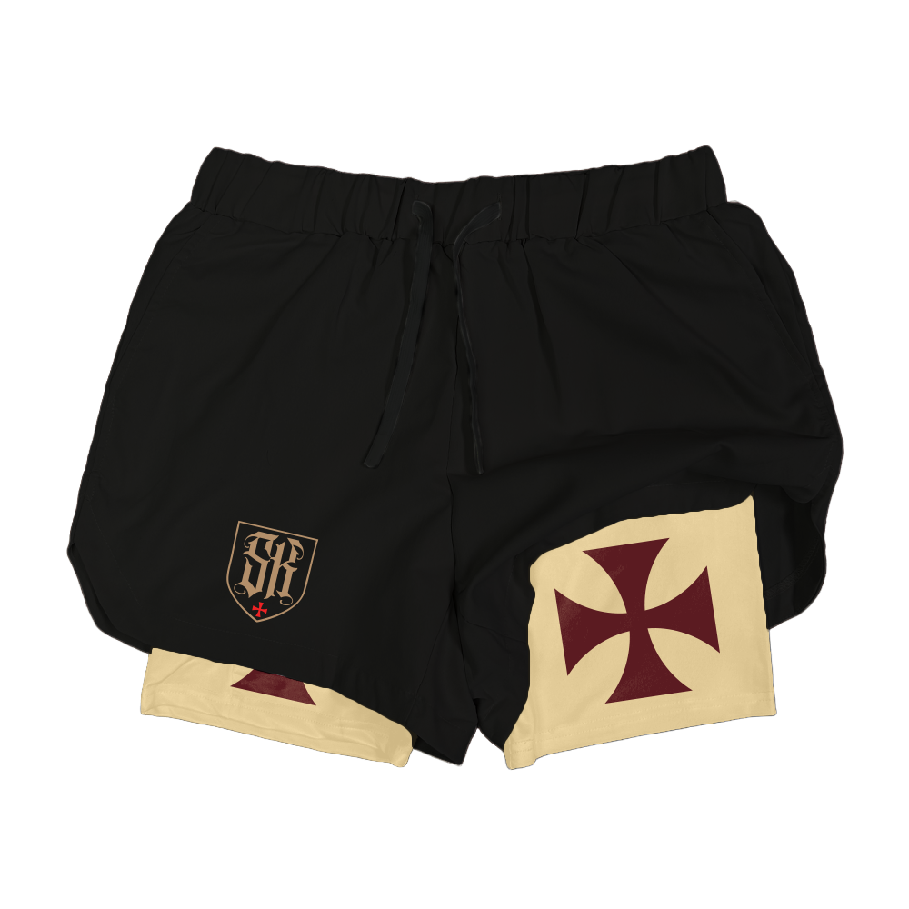 Crusader Cross Performance Shorts - Blue