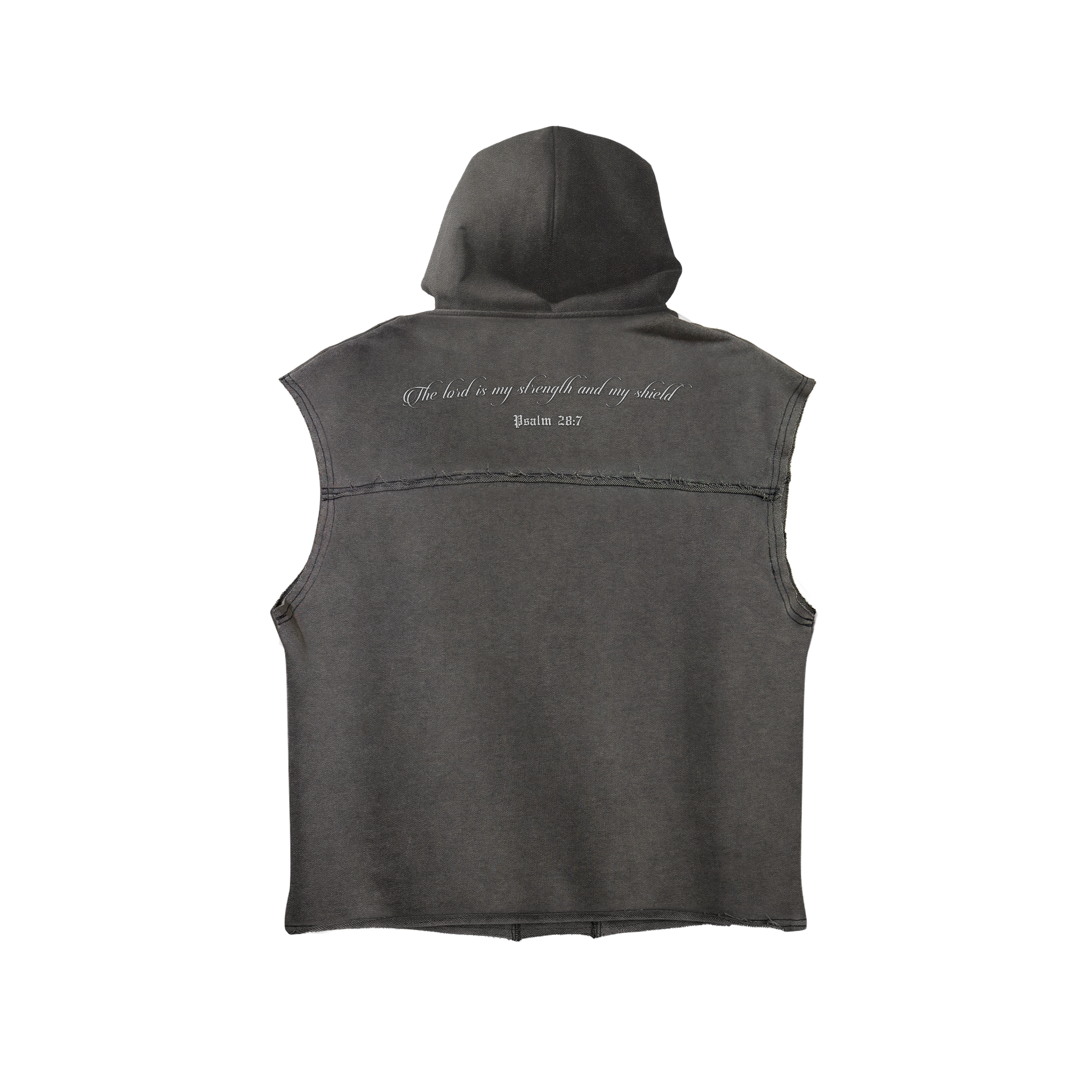 Psalm 28:7 Sleeveless Hoodie