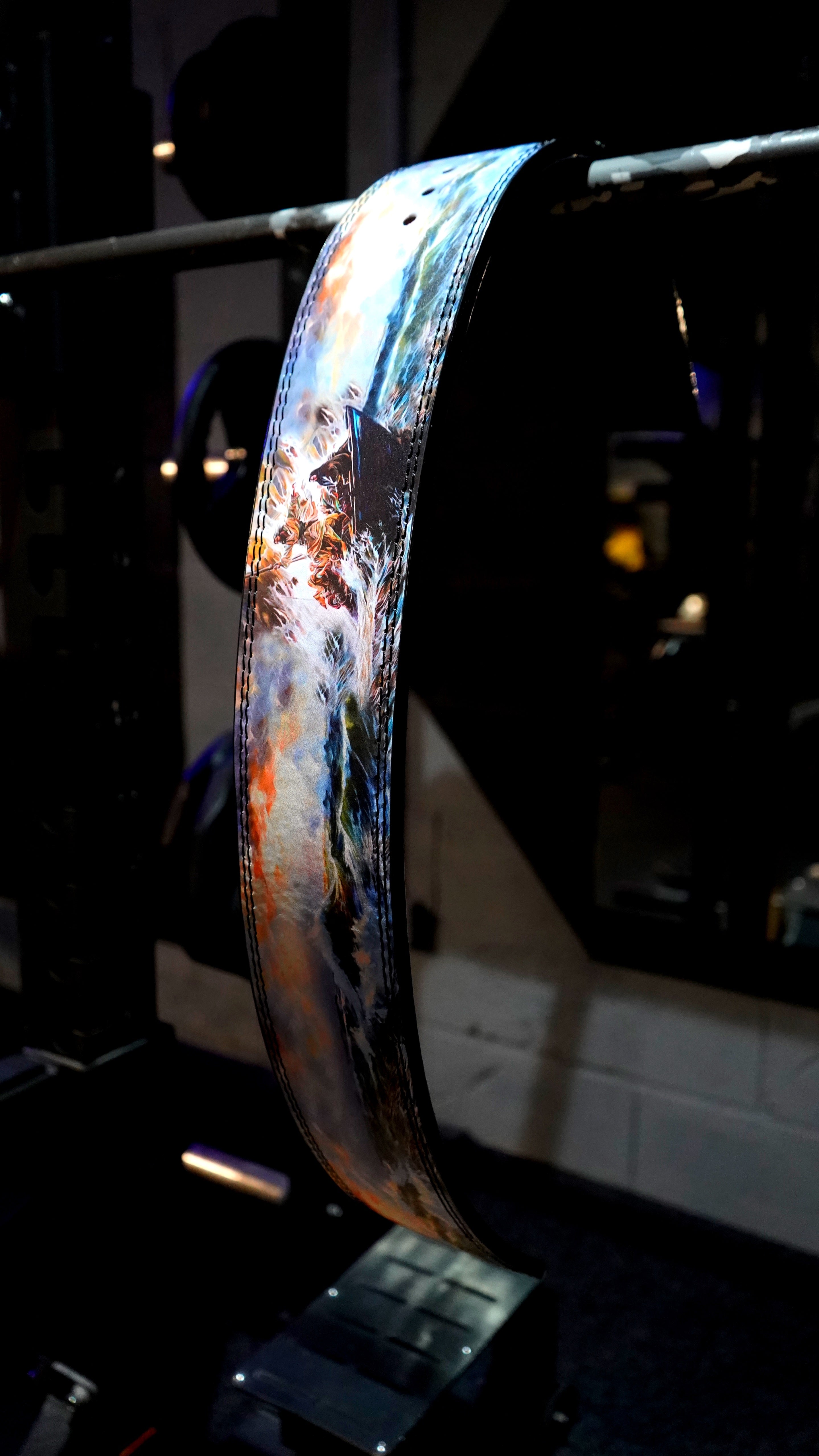 Saint Kaizen Storm Lever Belt (10mm, black) for Powerlifting. Premium Weightlifting belt designed for Christian athletes.