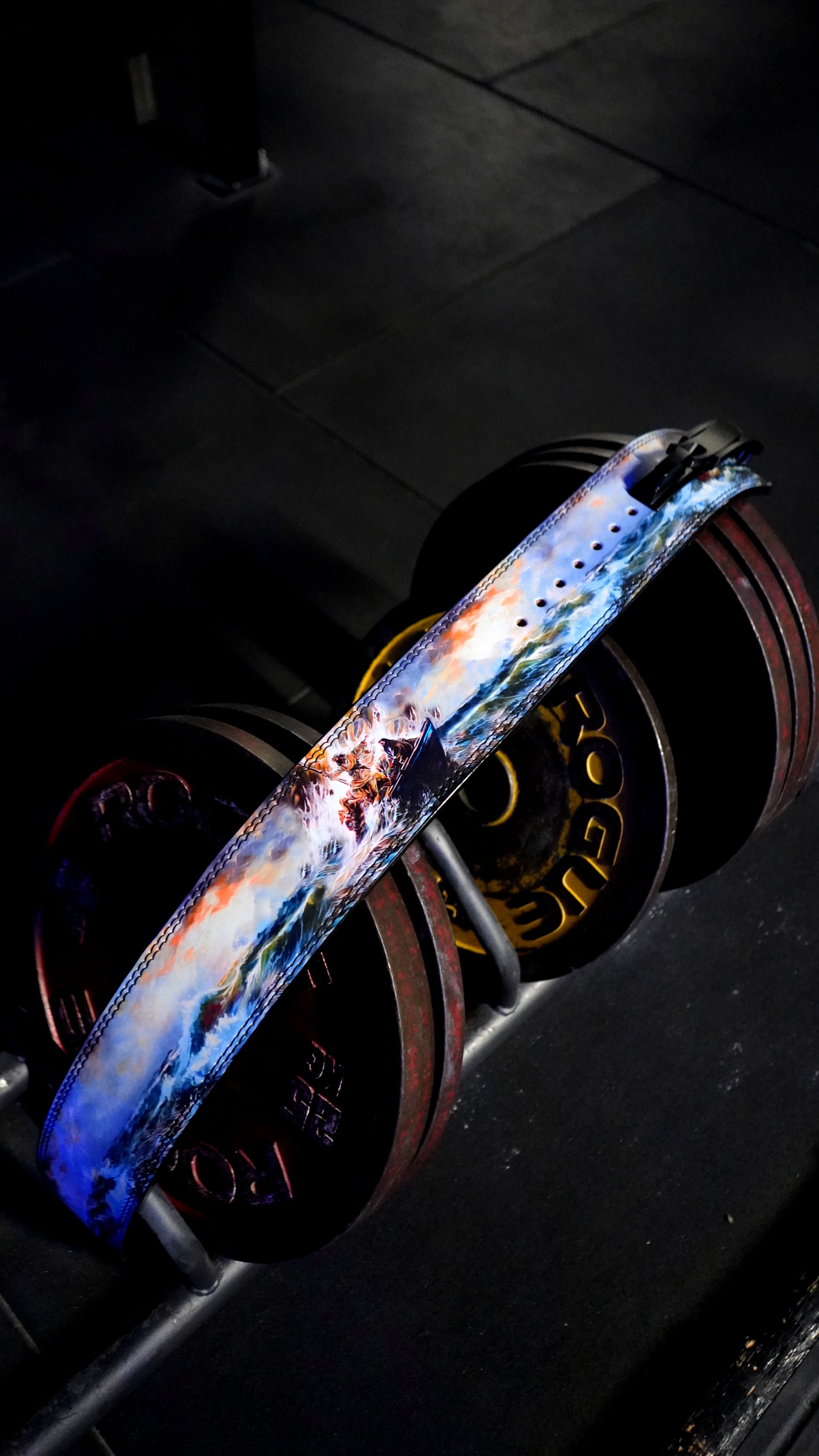 Saint Kaizen Storm Lever Belt (10mm, black) for Powerlifting. Premium Weightlifting belt designed for Christian athletes.