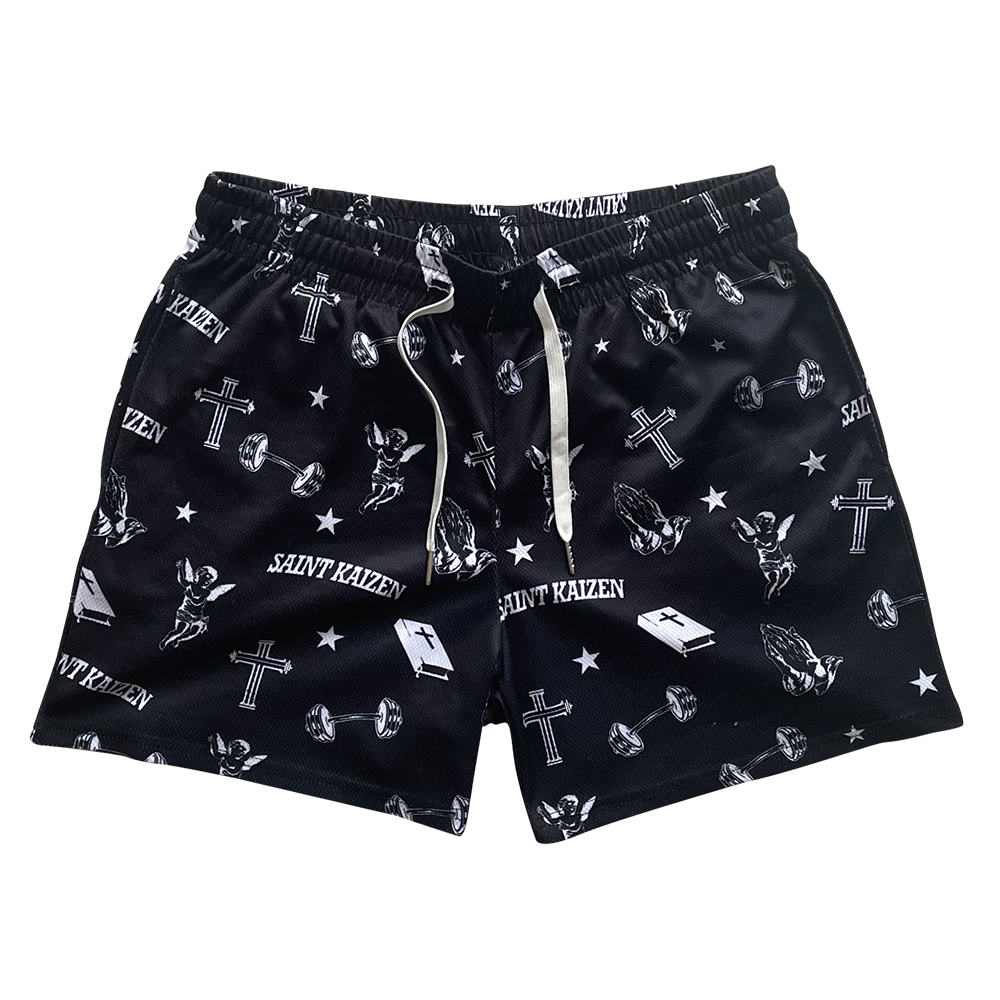 Symbol Mesh Shorts - Black