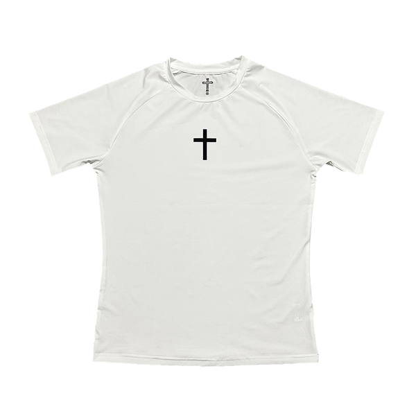 Cross Short Sleeve Compression - White – Saint Kaizen