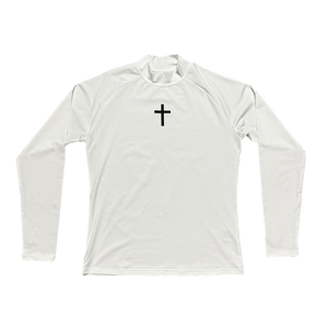 Cross Long Sleeve Compression - White – Saint Kaizen