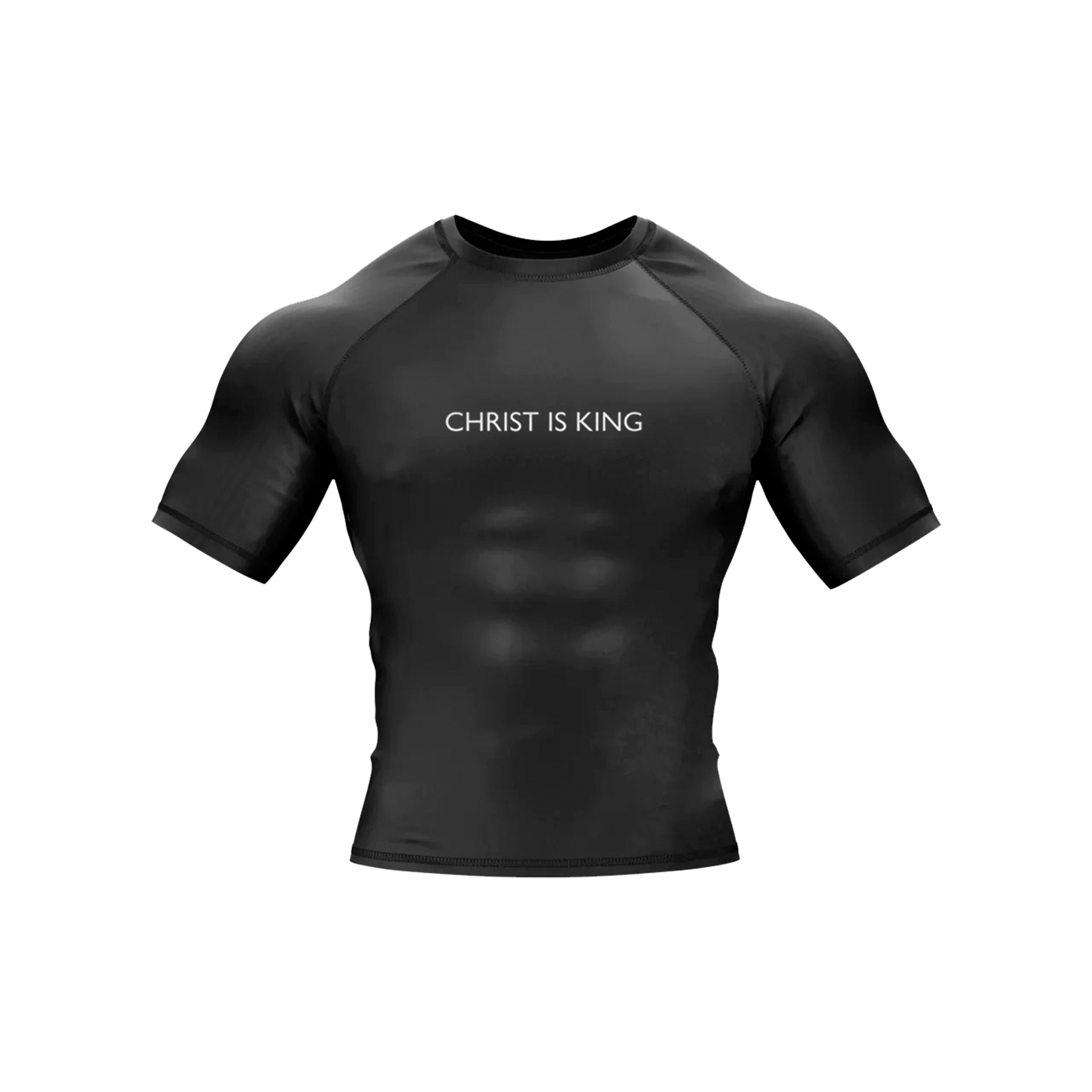 Christ Is King Compression Tee - Black