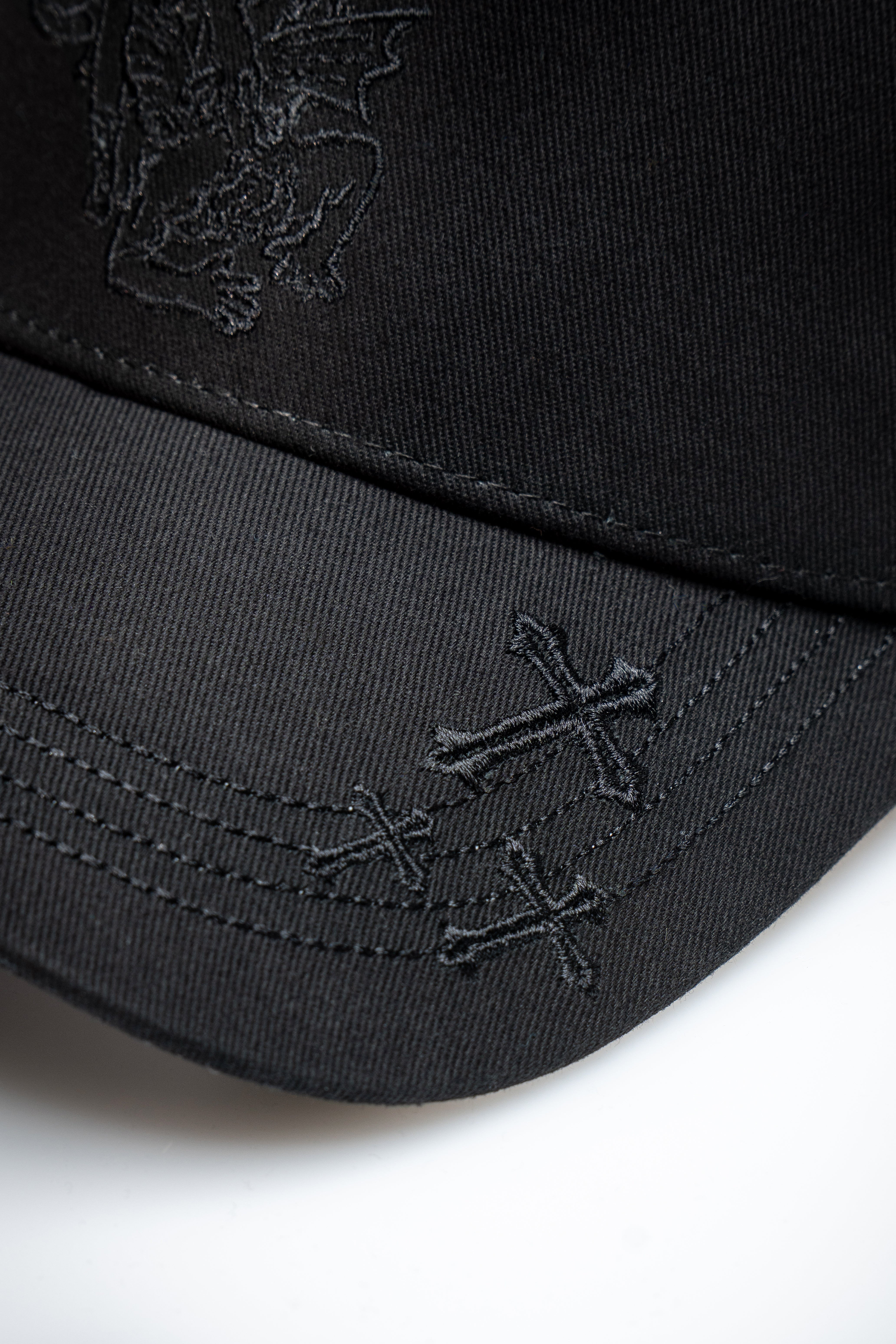 Saint Kaizen premium Christian gym wear Archangel Michael Cap - Black. Features bold spiritual Artwork, A comfortable cap designed for both the gym and casual wear.