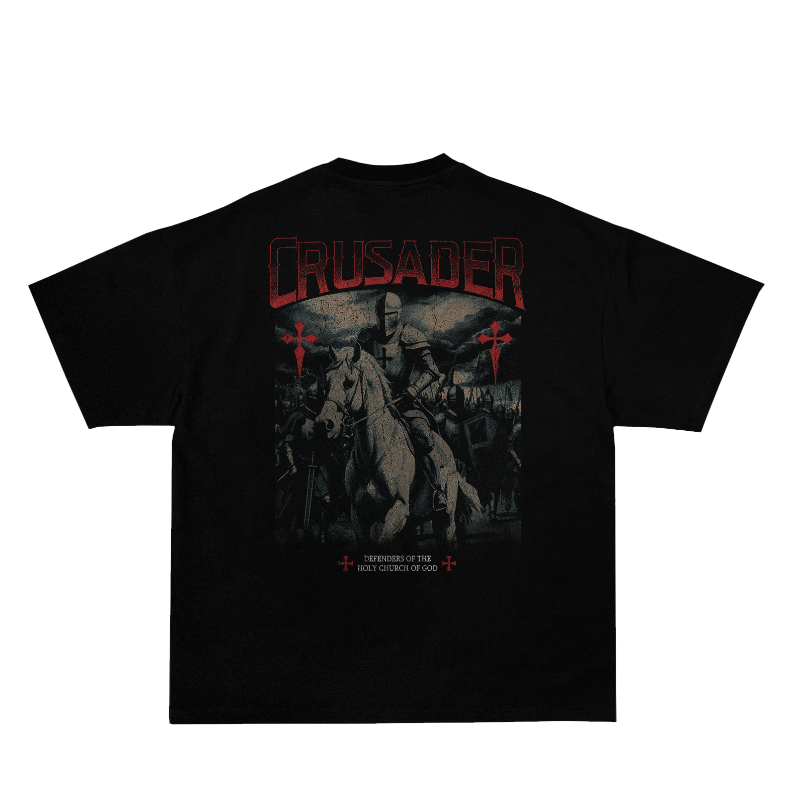 Saint Kaizen Christian gym wear shirt. Features the bold Battle For Light T-Shirt spiritual design. Oversize fit made from premium 220gr cotton.