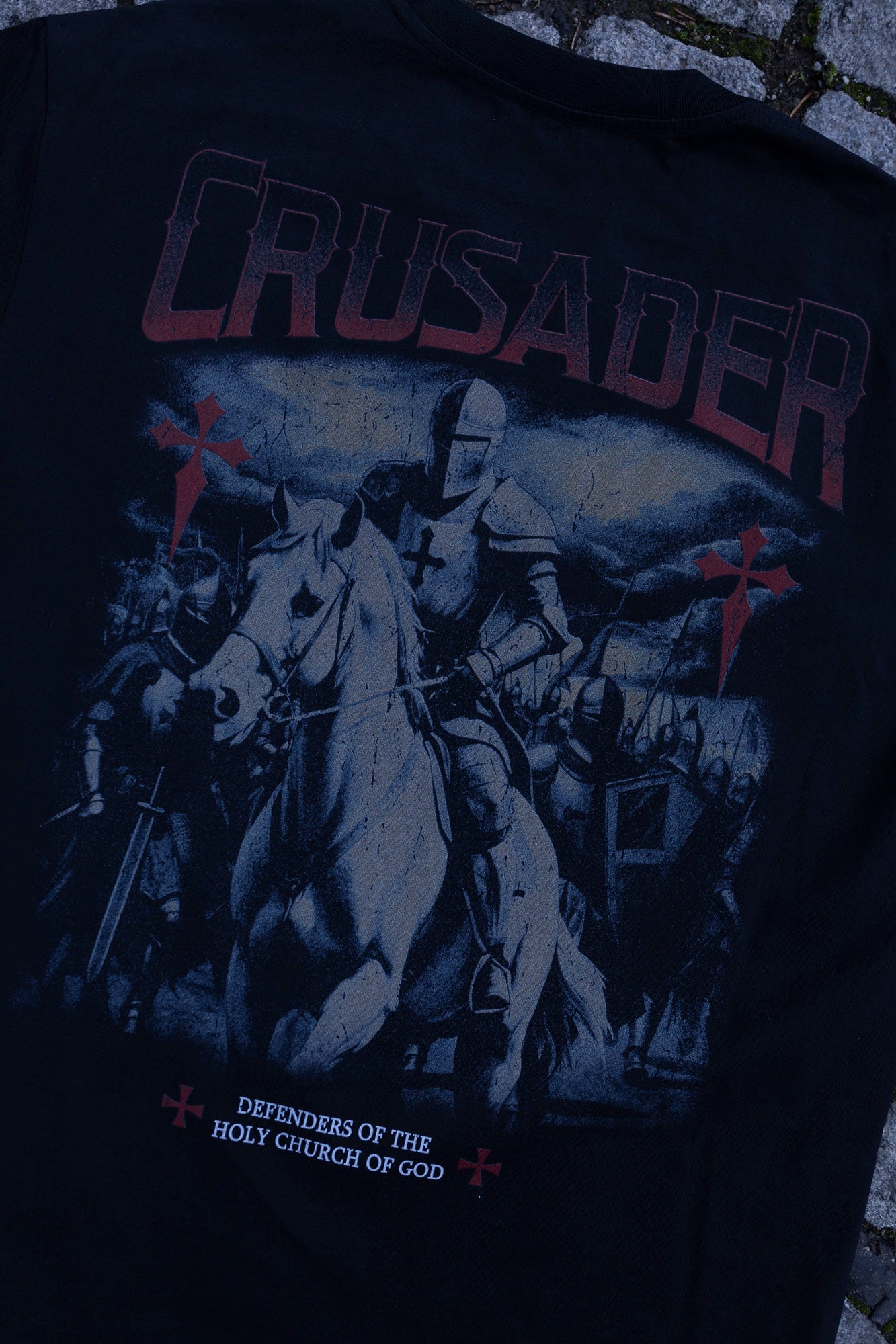 Saint Kaizen Christian gym wear shirt. Features the bold Battle For Light T-Shirt spiritual design. Oversize fit made from premium 220gr cotton.