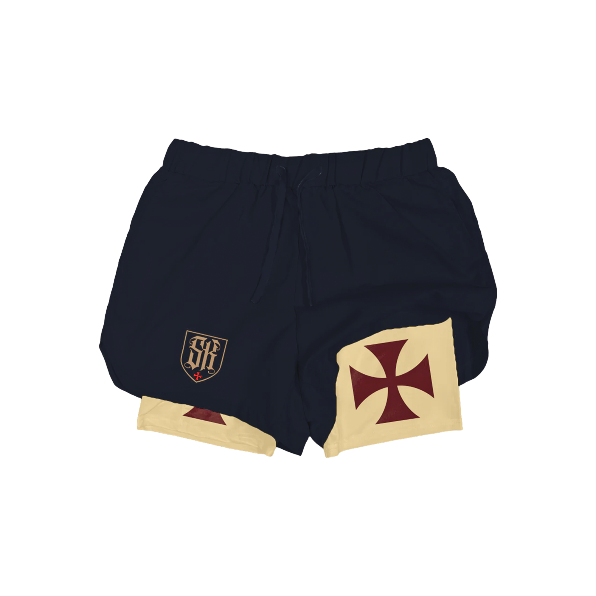 Crusader Cross Performance Shorts - Blue