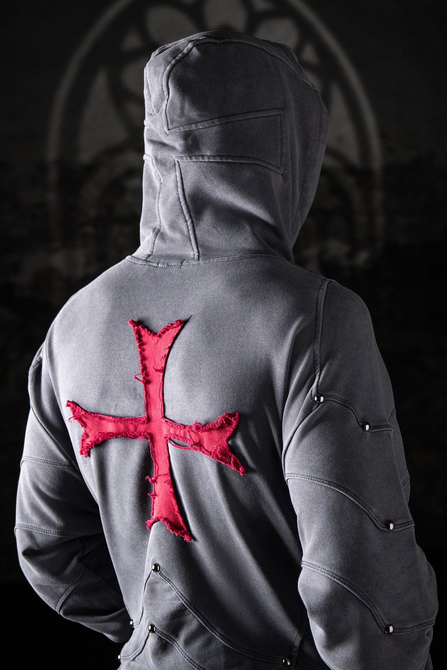 Crusader Armor Hoodie - Gray