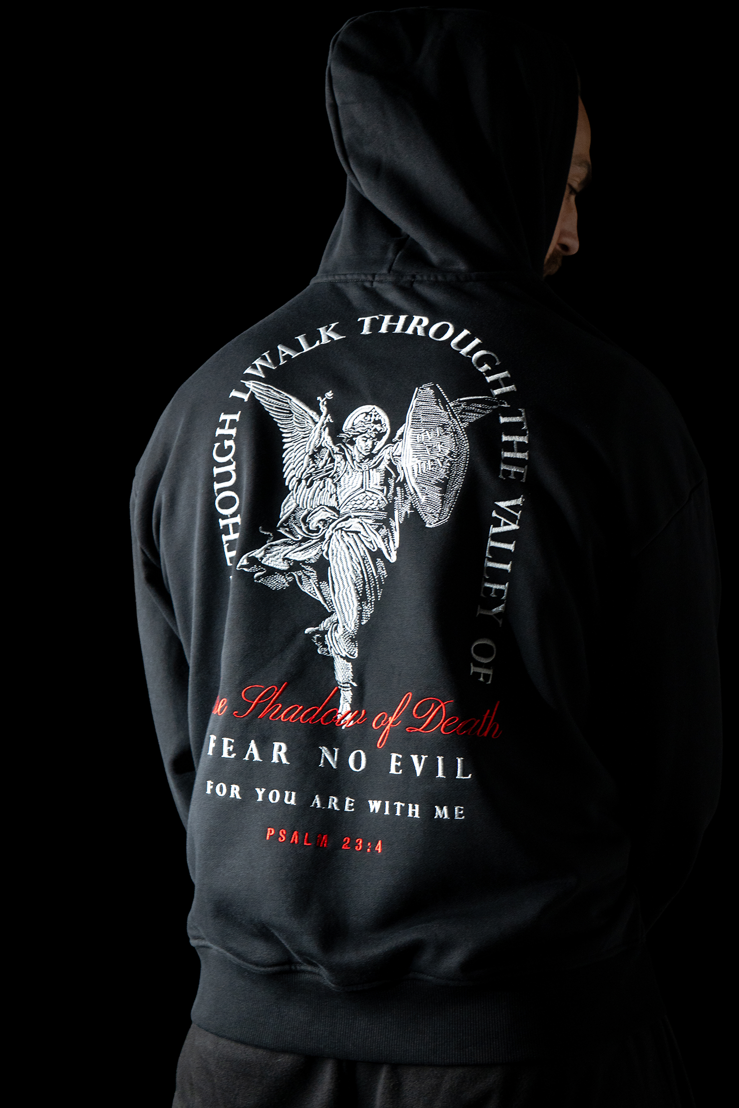 Fear No Evil Embroidery Hoodie