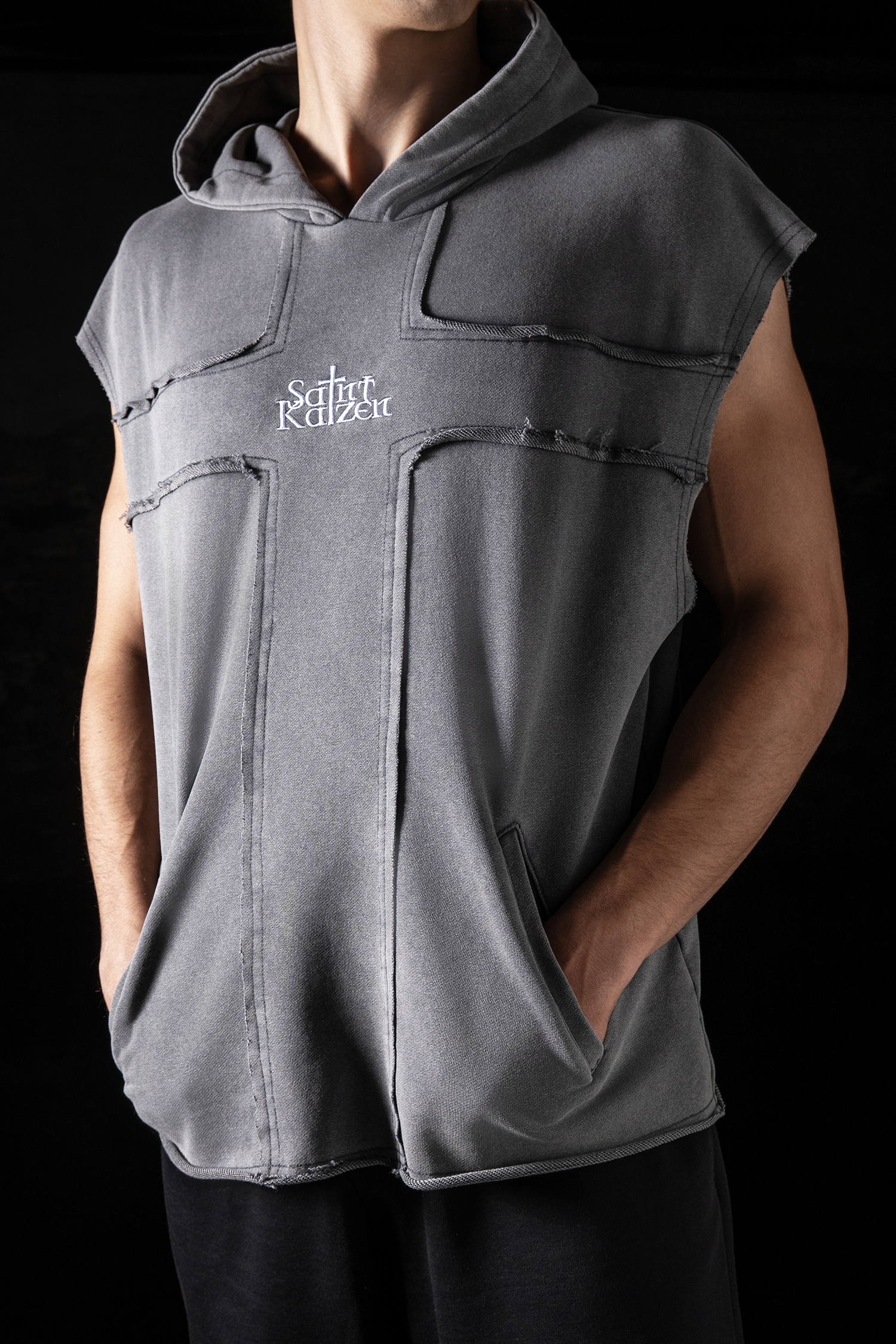 Psalm 28:7 Sleeveless Hoodie