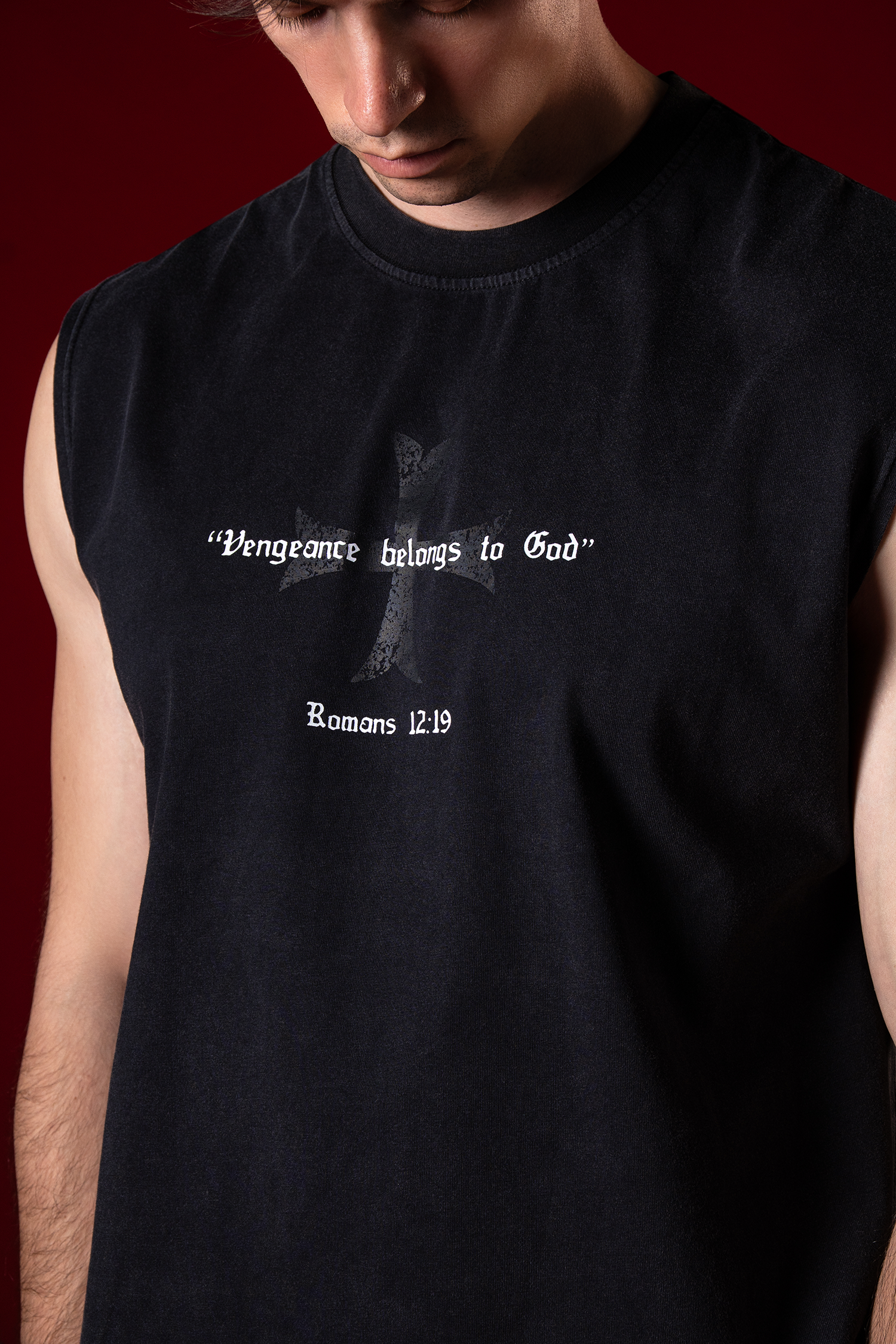 Vengeance Belongs to God Cut Off Tee