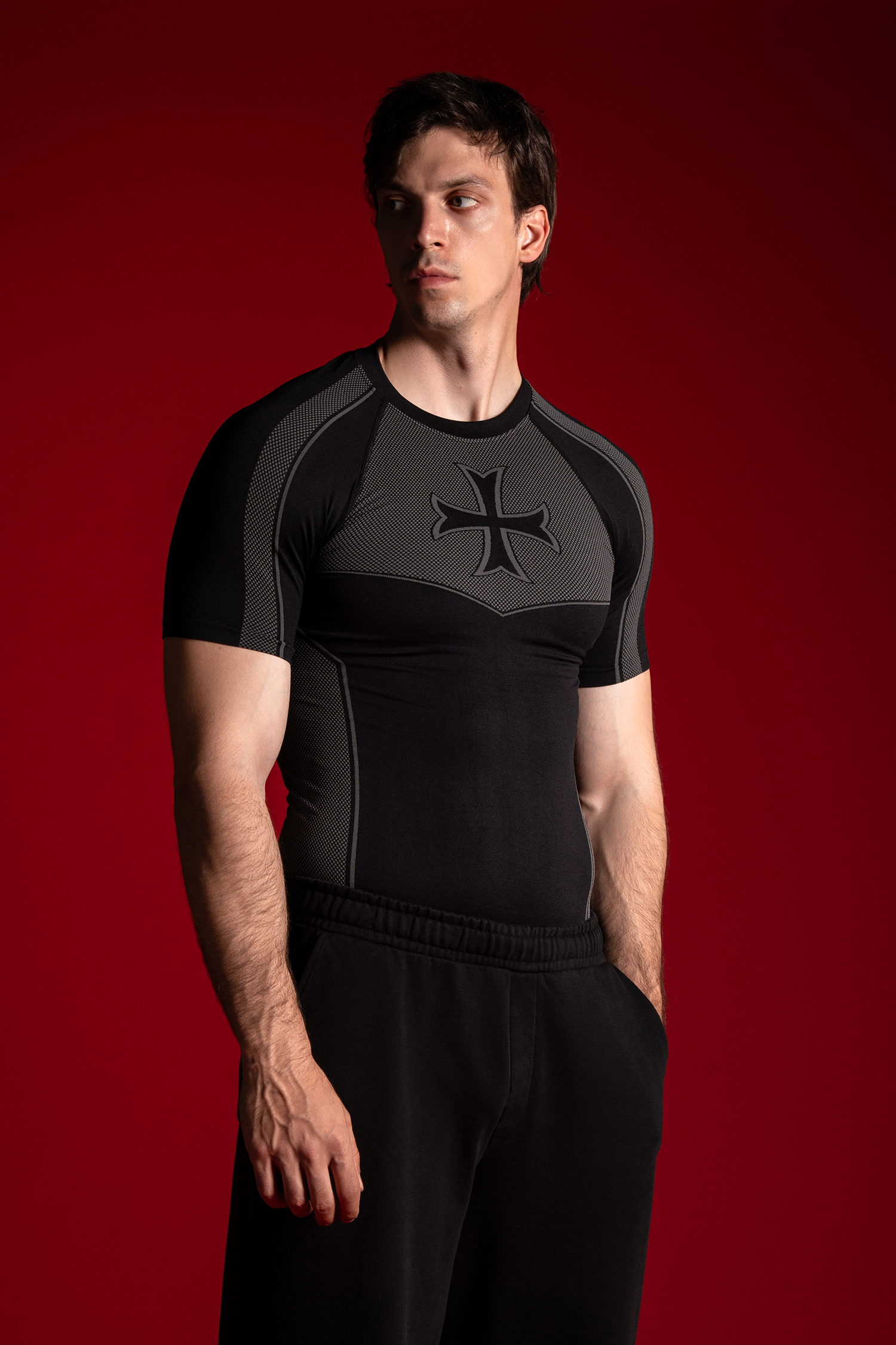 Crusader Cross Compression Tee
