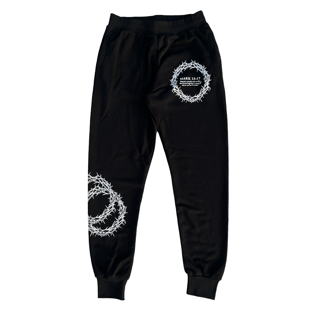 Crown of Thorns Joggers - Black