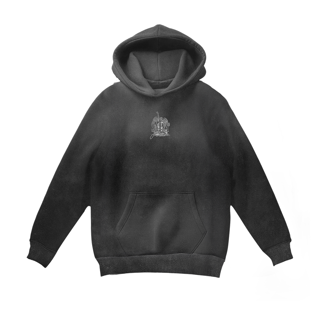 Crusader Cross Hoodie - Acid Wash