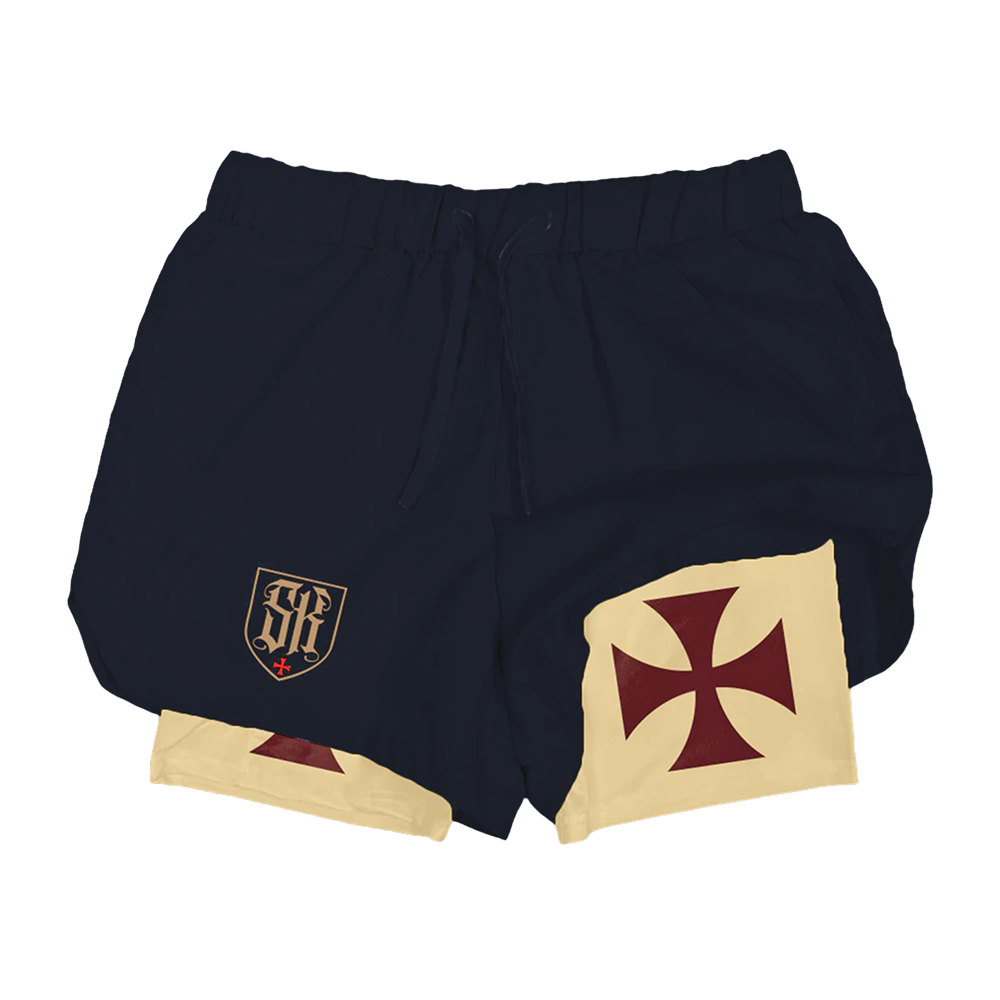 Crusader Cross Performance Shorts - Blue