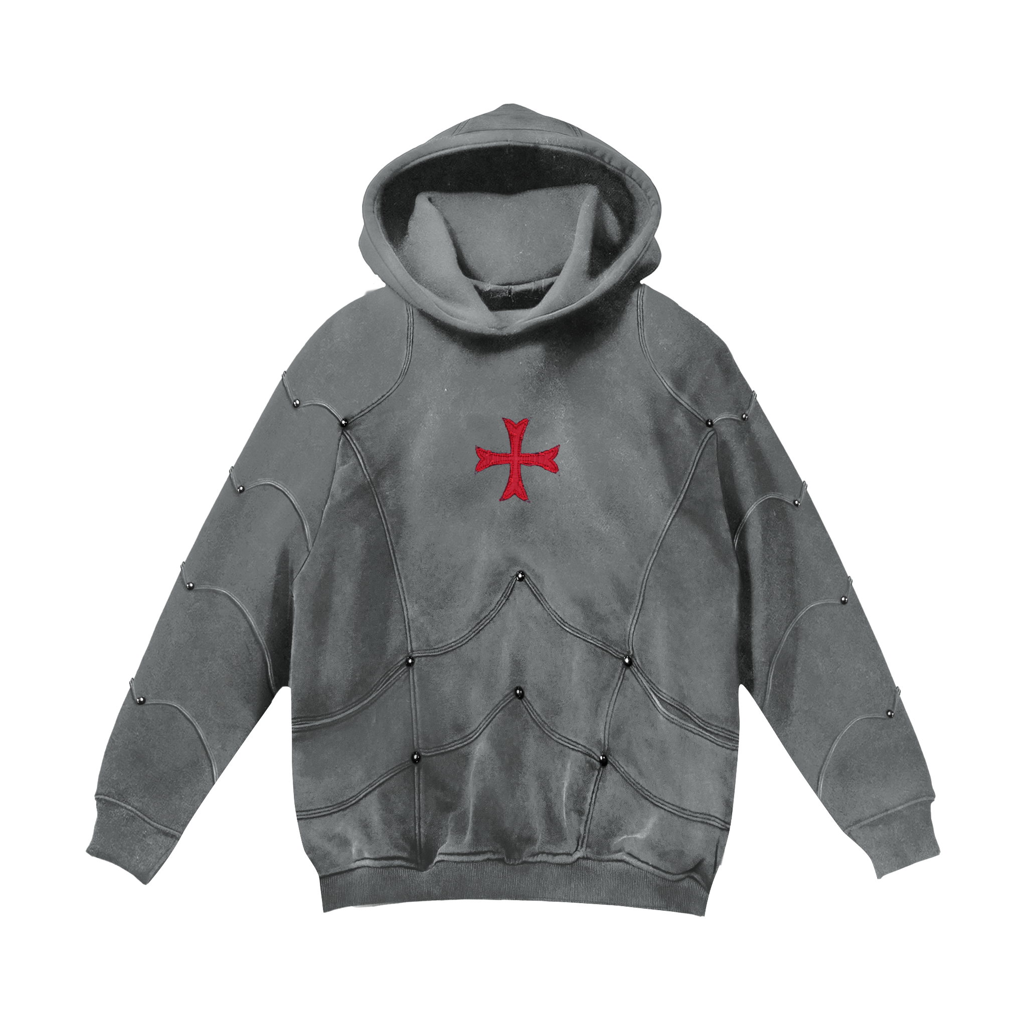 Crusader Armor Hoodie - Gray