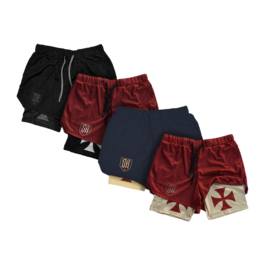 Crusader Cross Performance Shorts - 4 Pack Bundle