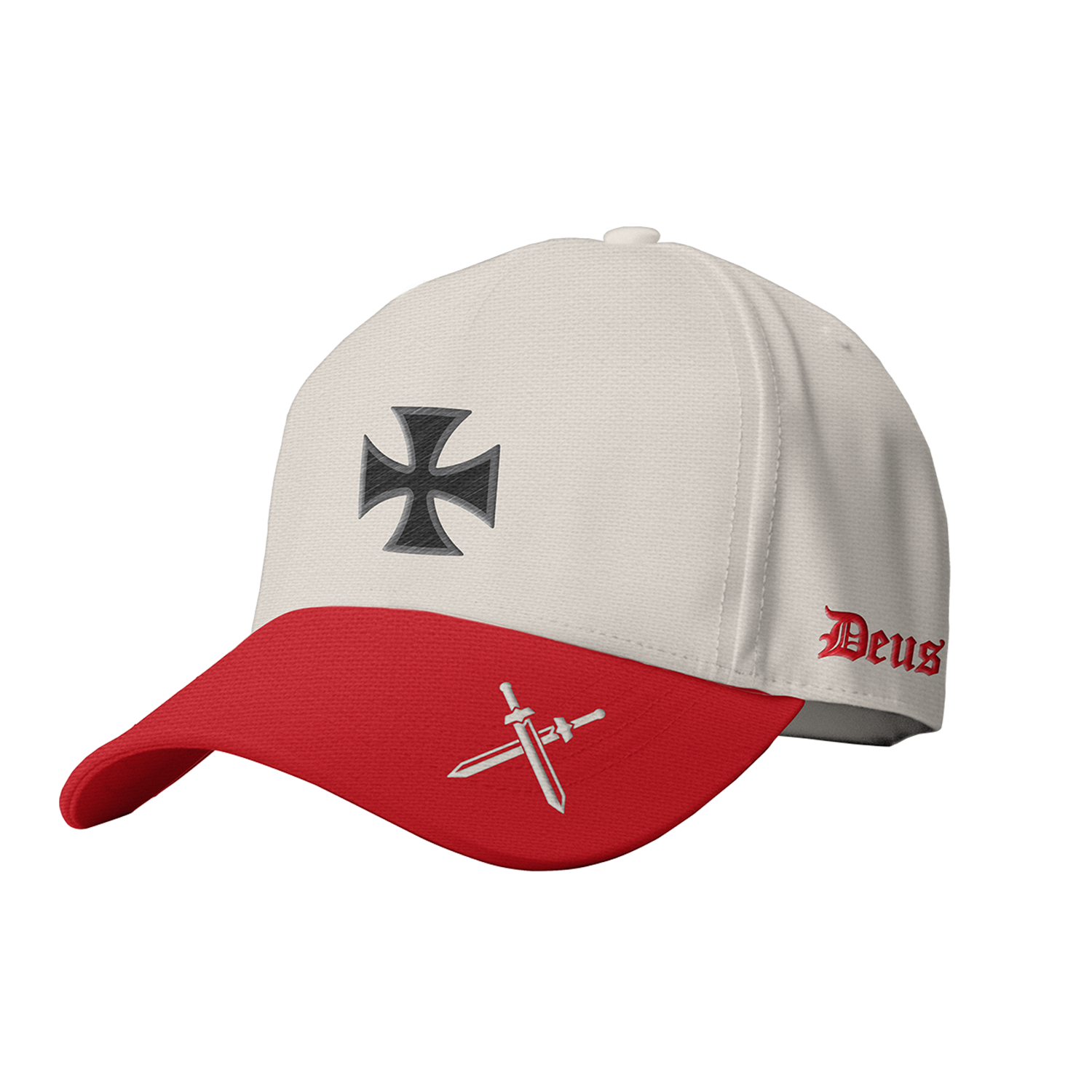 Saint Kaizen premium Christian gym wear [Crusader Cross Cap]. Features bold spiritual Artwork, A comfortable cap designed for both the gym and casual wear.