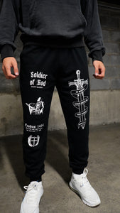 Soldier of God Joggers - Black