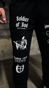 Soldier of God Joggers - Black