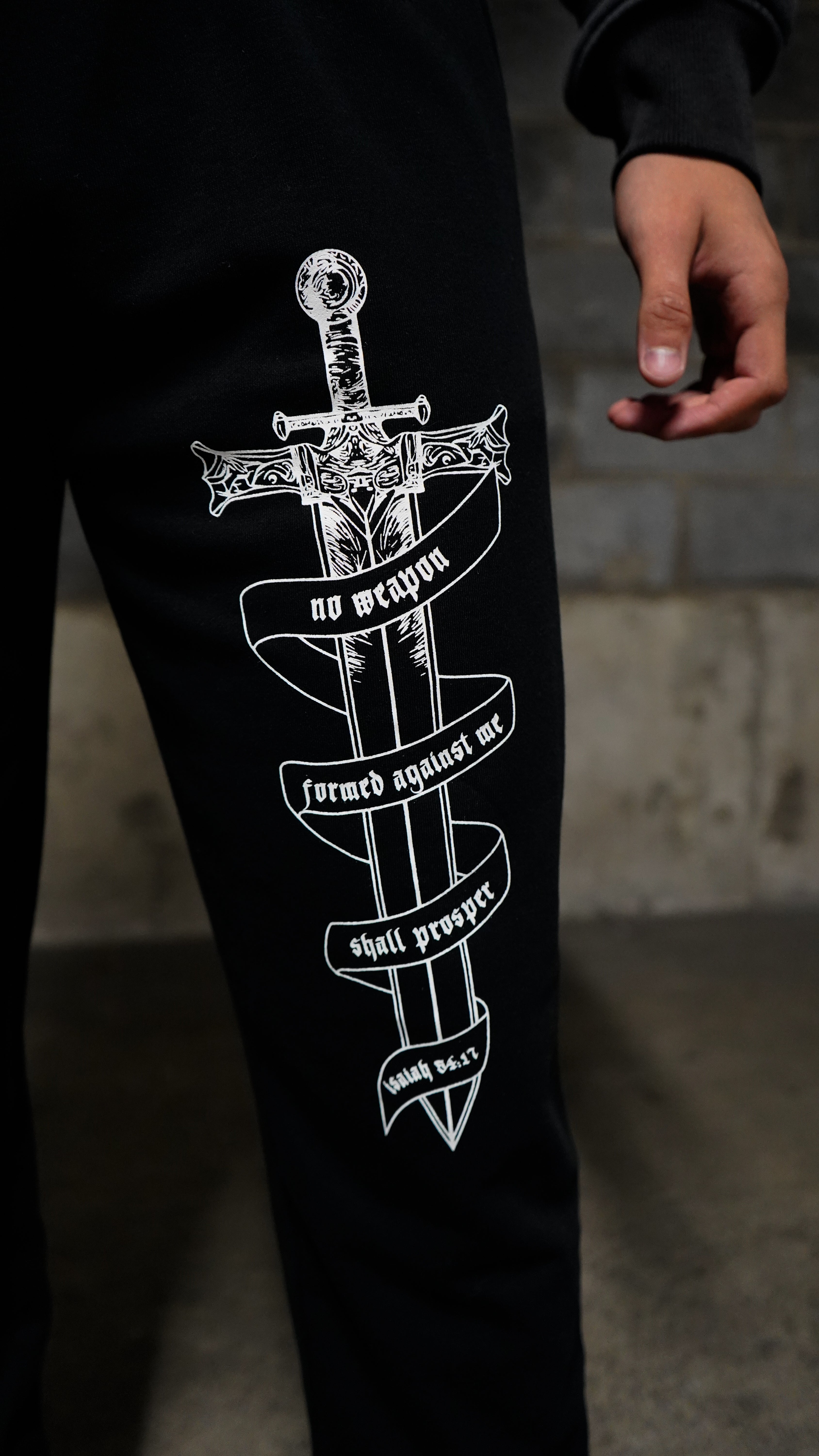 Soldier of God Joggers - Black