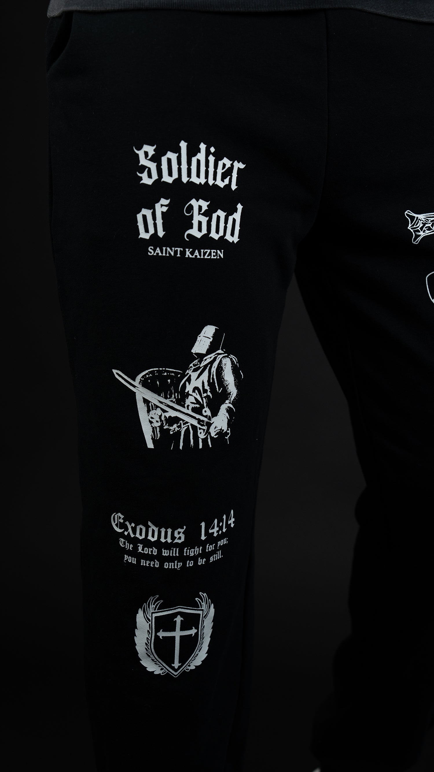 Soldier of God Joggers - Black