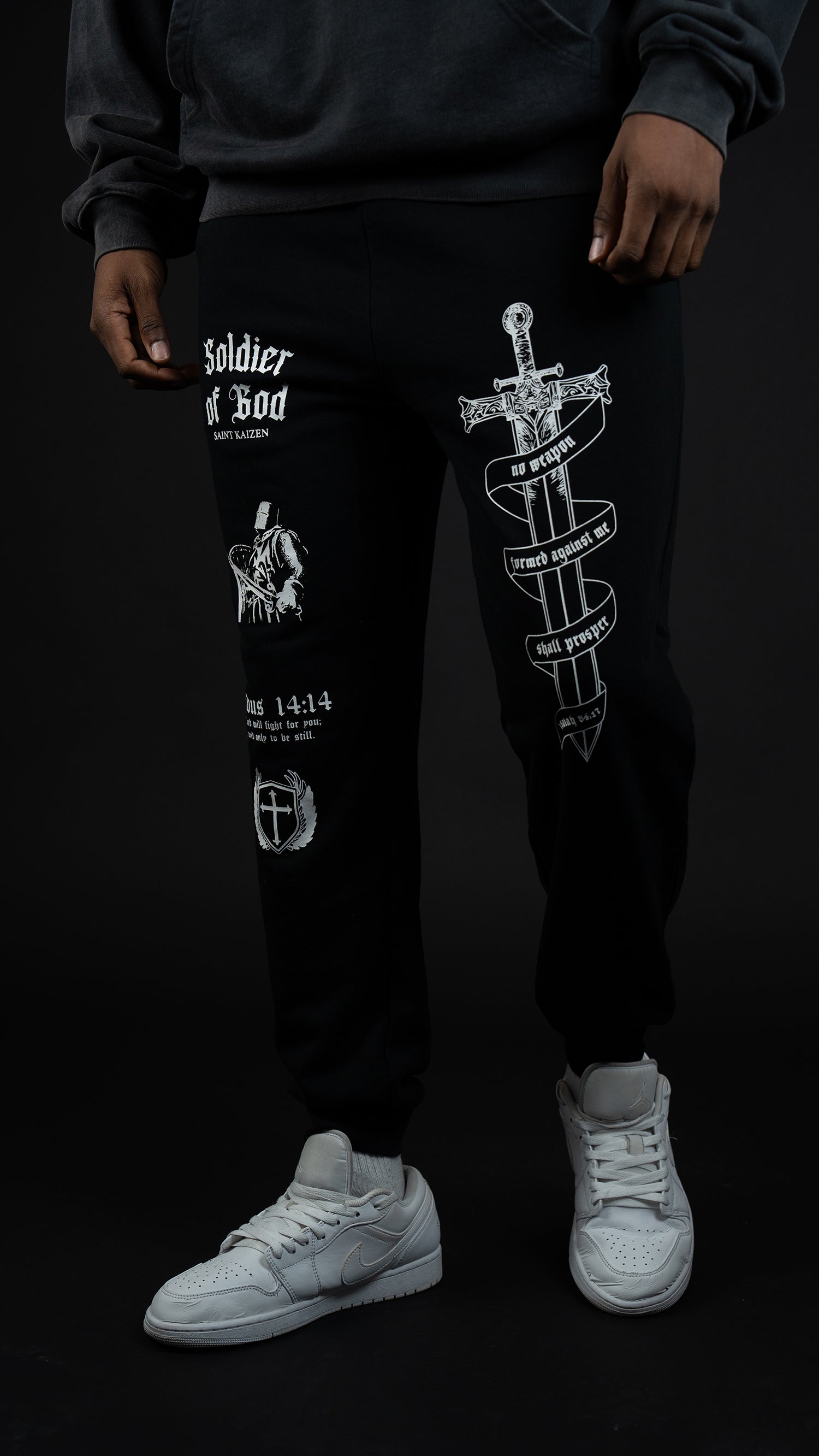 Soldier of God Joggers - Black