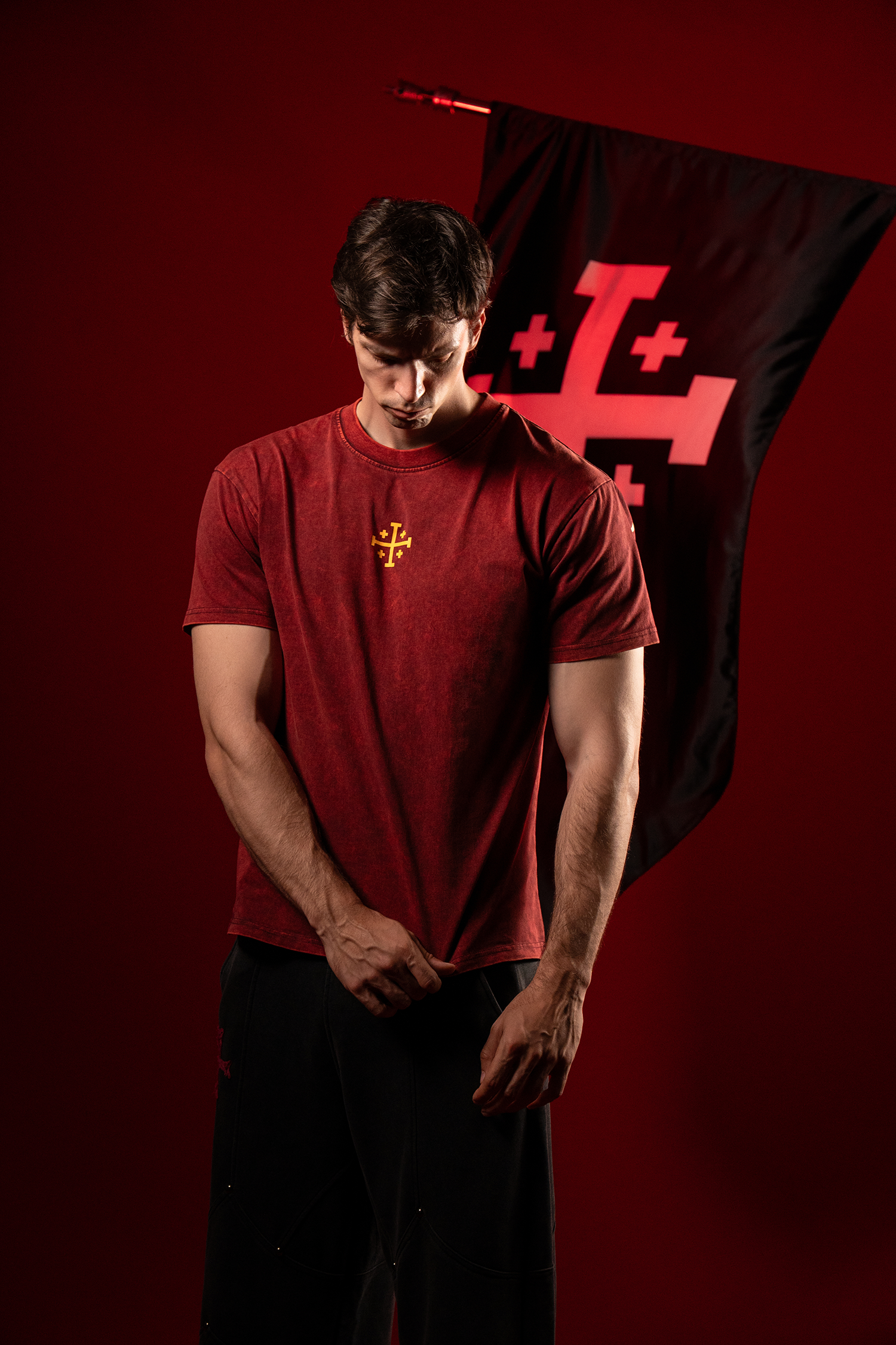 Deus Vult T-Shirt - Red