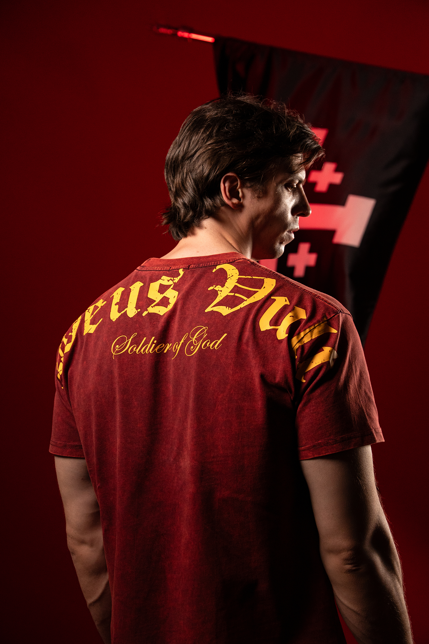 Deus Vult T-Shirt - Red